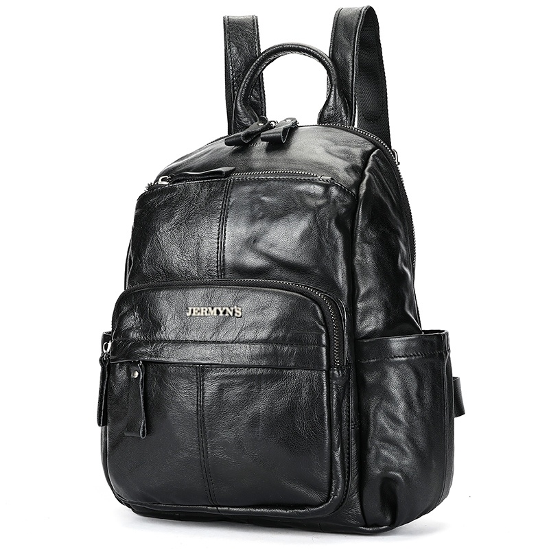 Rucsac dama JERMYN'S Cremona, piele naturala, negru