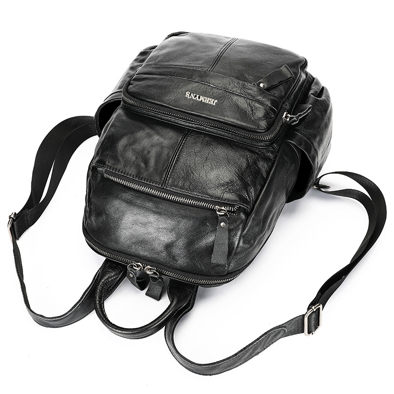 Rucsac dama JERMYN'S Cremona, piele naturala, negru