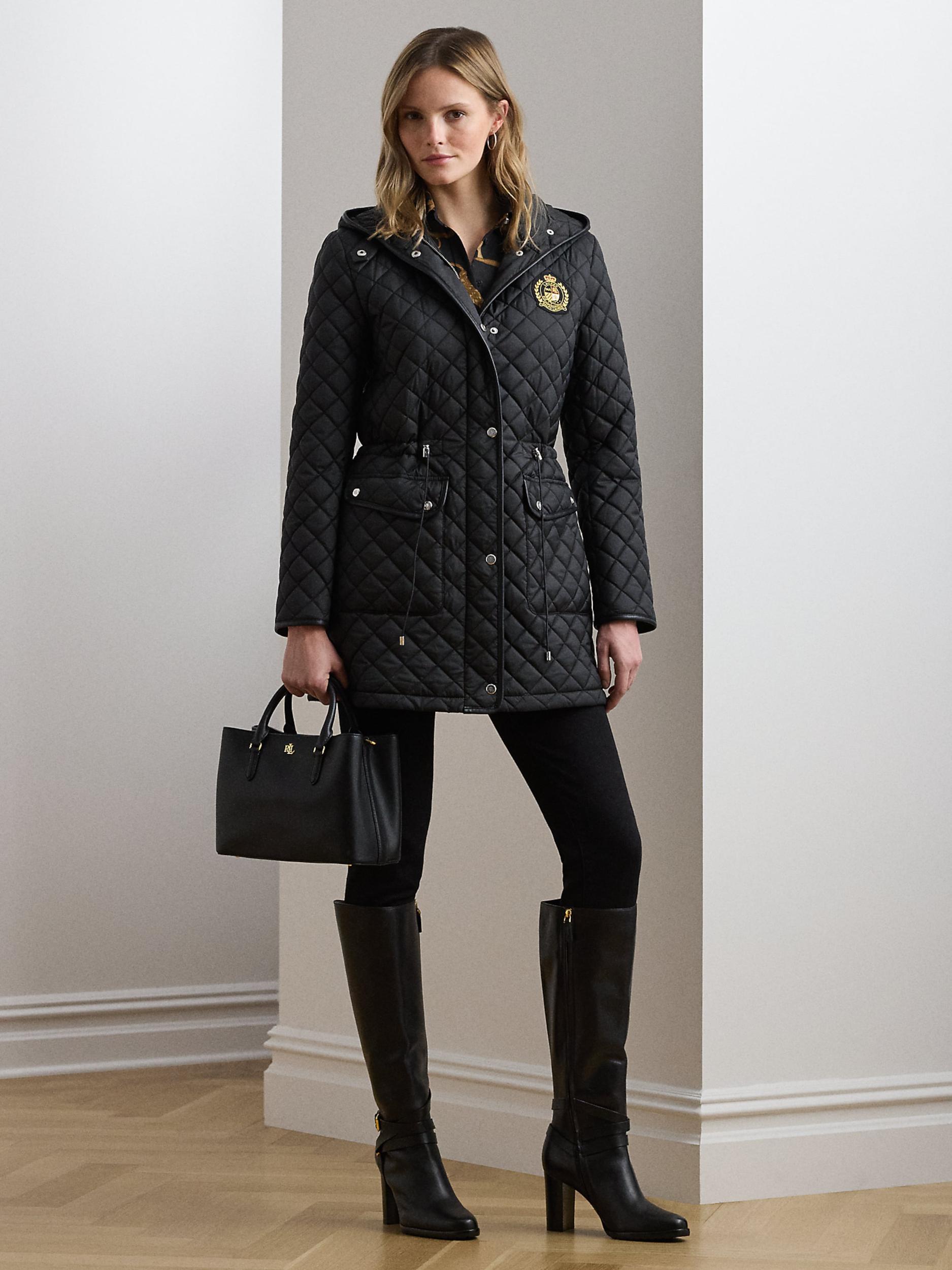 Lauren Ralph Lauren Geacă de primăvară-toamnă negru