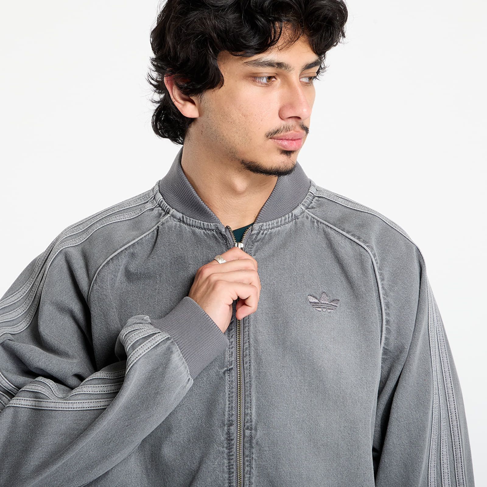 adidas Originals Jachetă adidas SST Adicolor Loose Denim Jacket Light Denim XL