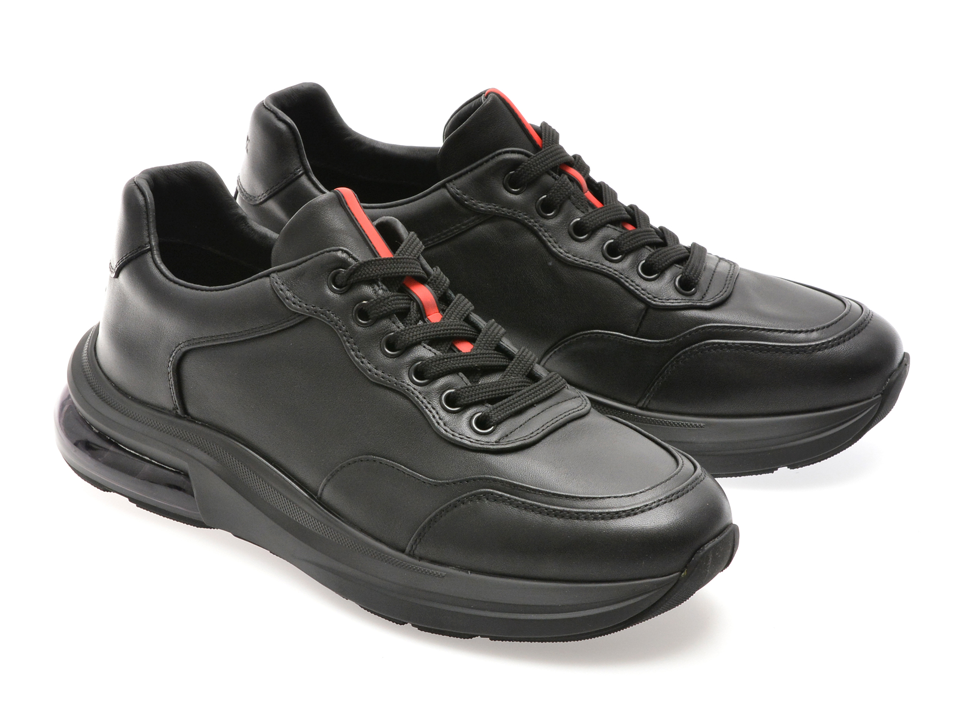 Pantofi sport GRYXX negri, 5619, din piele naturala