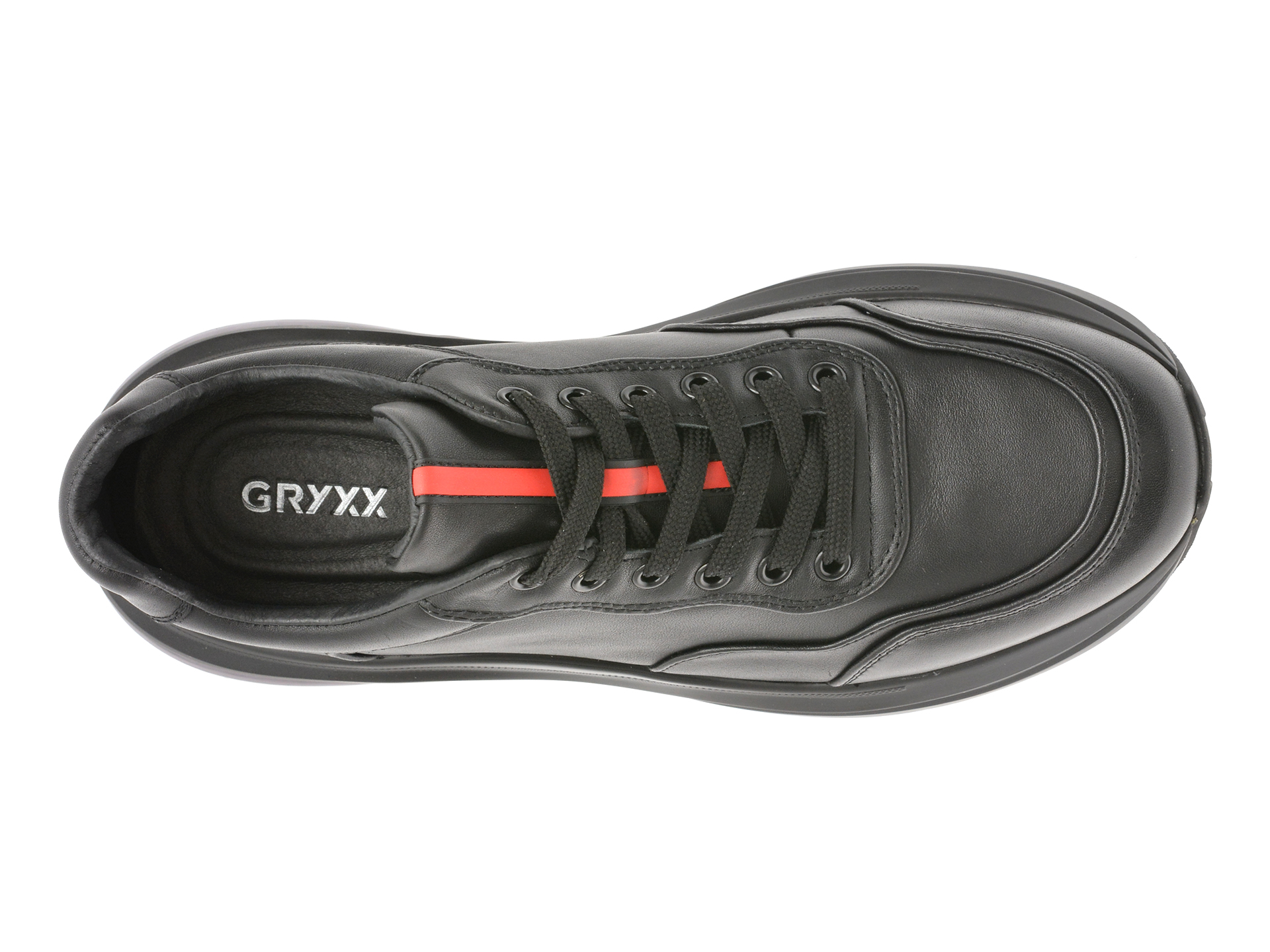 Pantofi sport GRYXX negri, 5619, din piele naturala