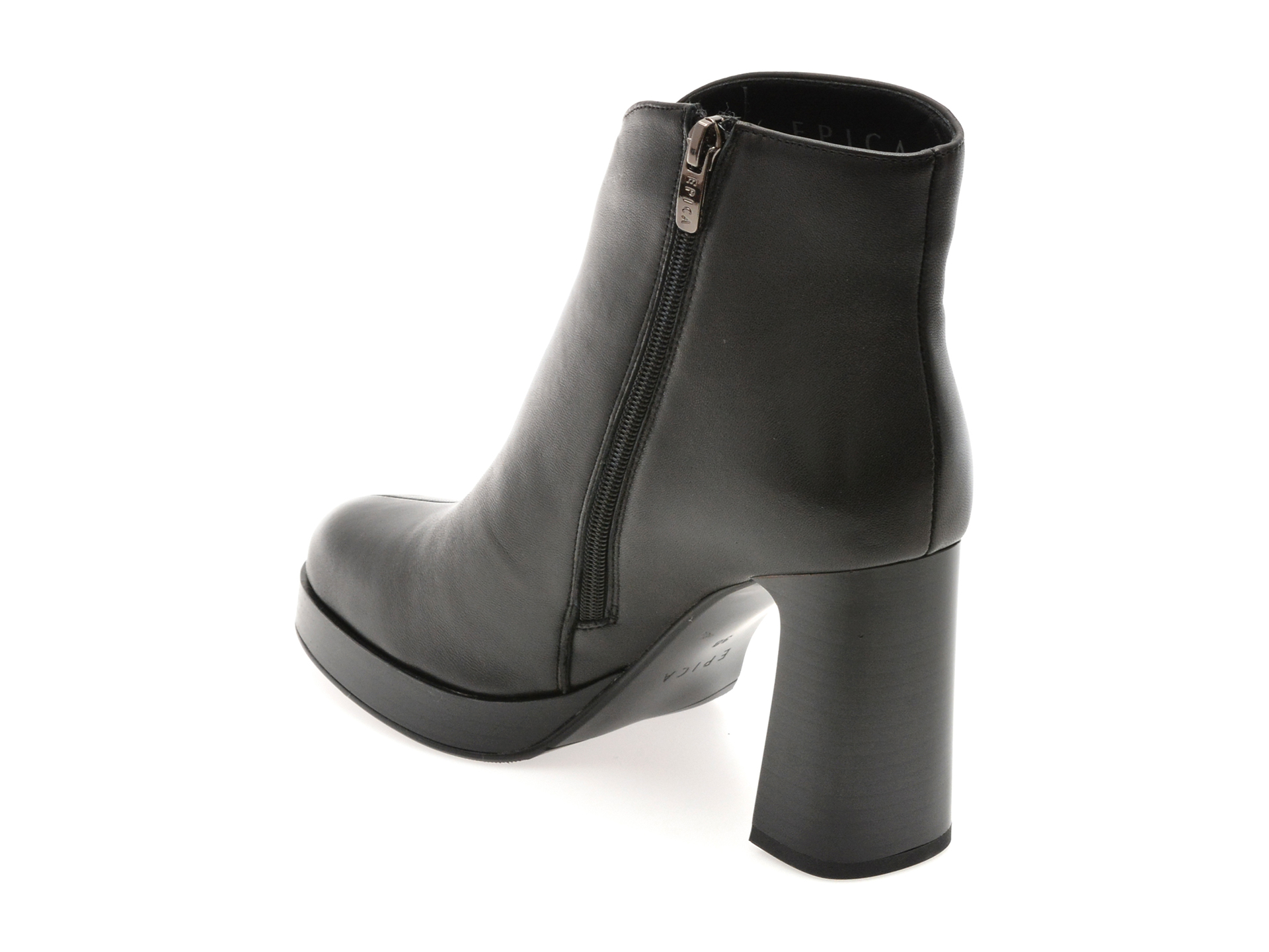 Botine EPICA negre, 2392, din piele naturala