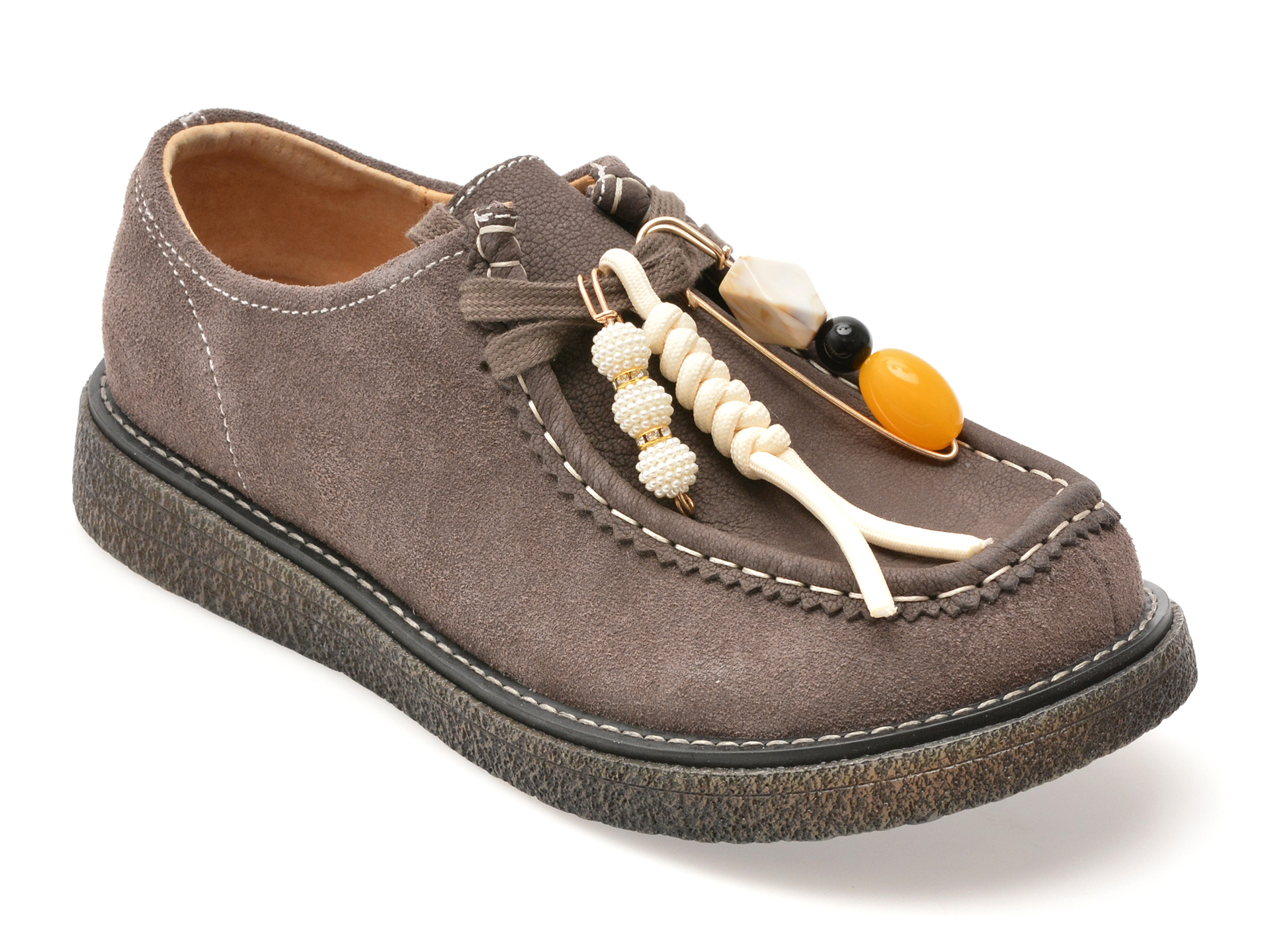 Pantofi GRYXX gri, 9320, din piele intoarsa