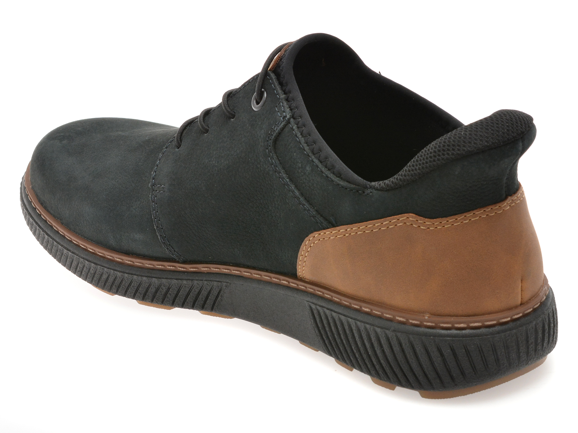 Pantofi sport RIEKER bleumarin, B3357, din piele naturala