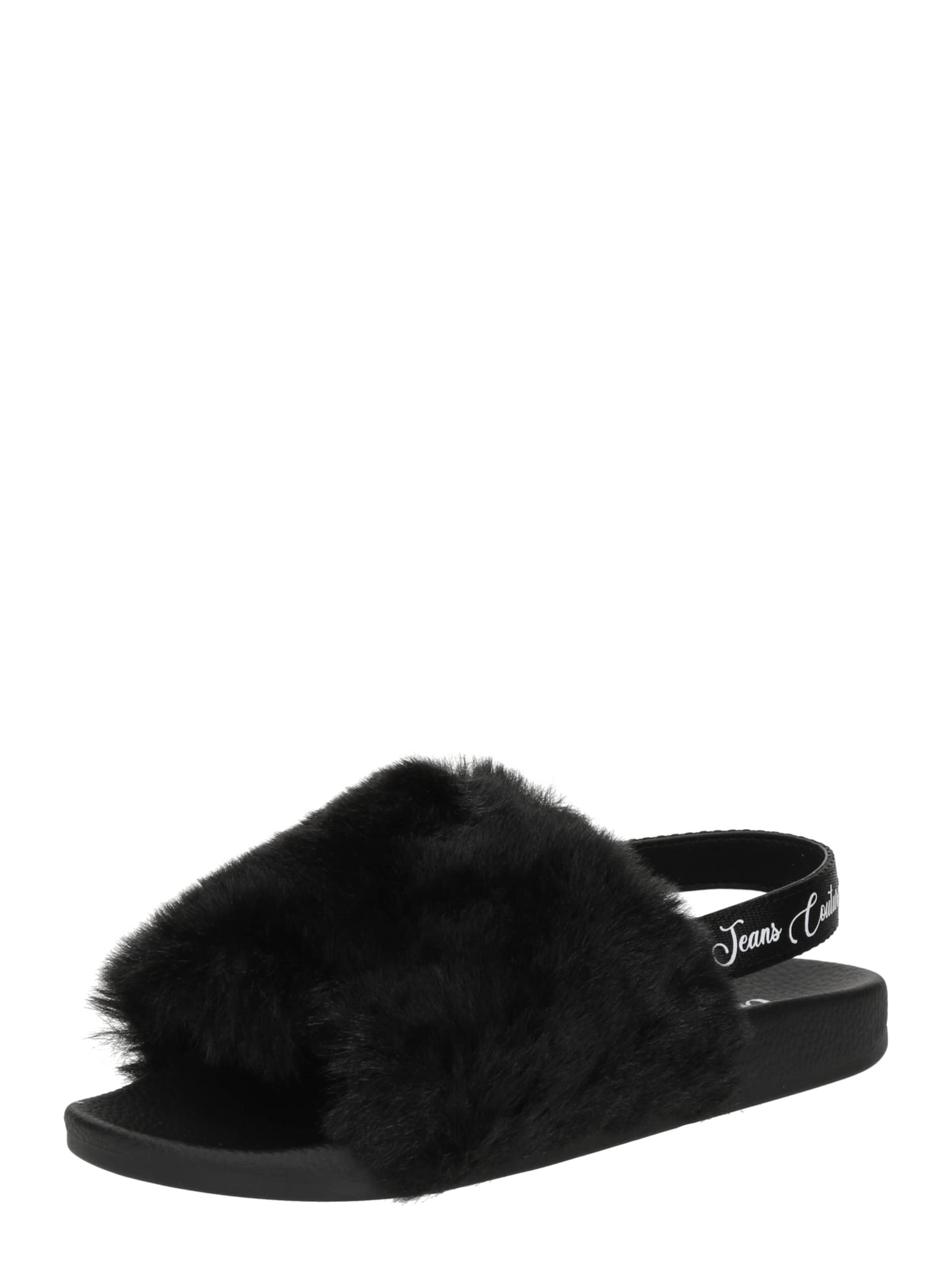 Versace Jeans Couture Saboți negru / alb
