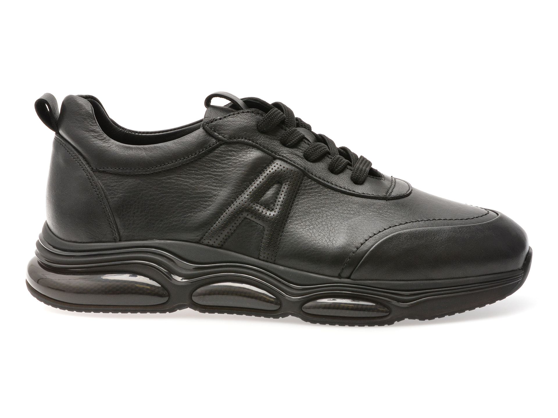 Pantofi sport GRYXX negri, S2050, din piele naturala