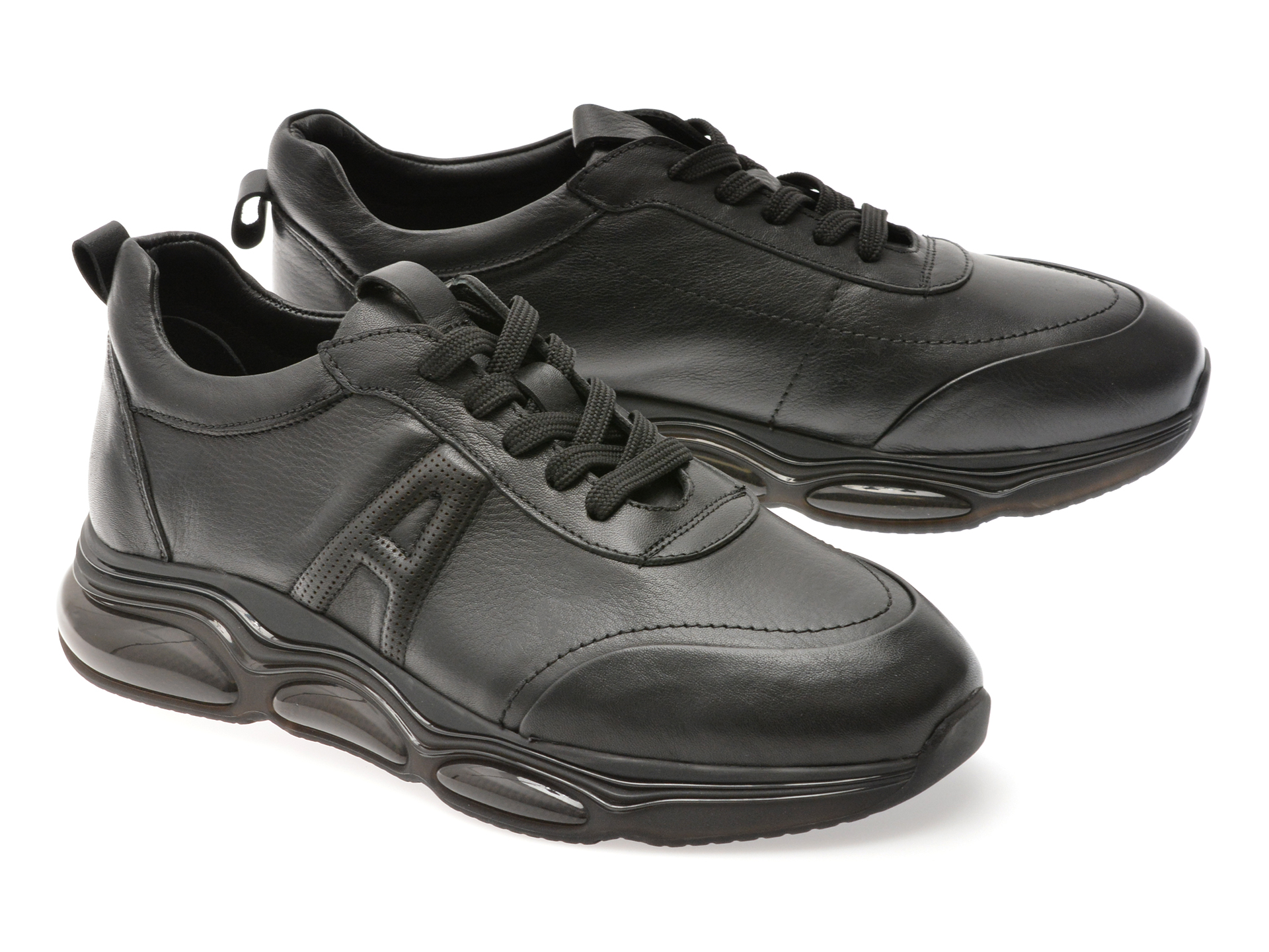 Pantofi sport GRYXX negri, S2050, din piele naturala