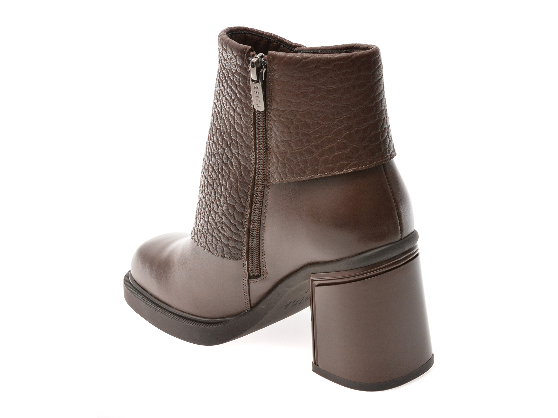 Ghete EPICA maro, 5556, din piele naturala