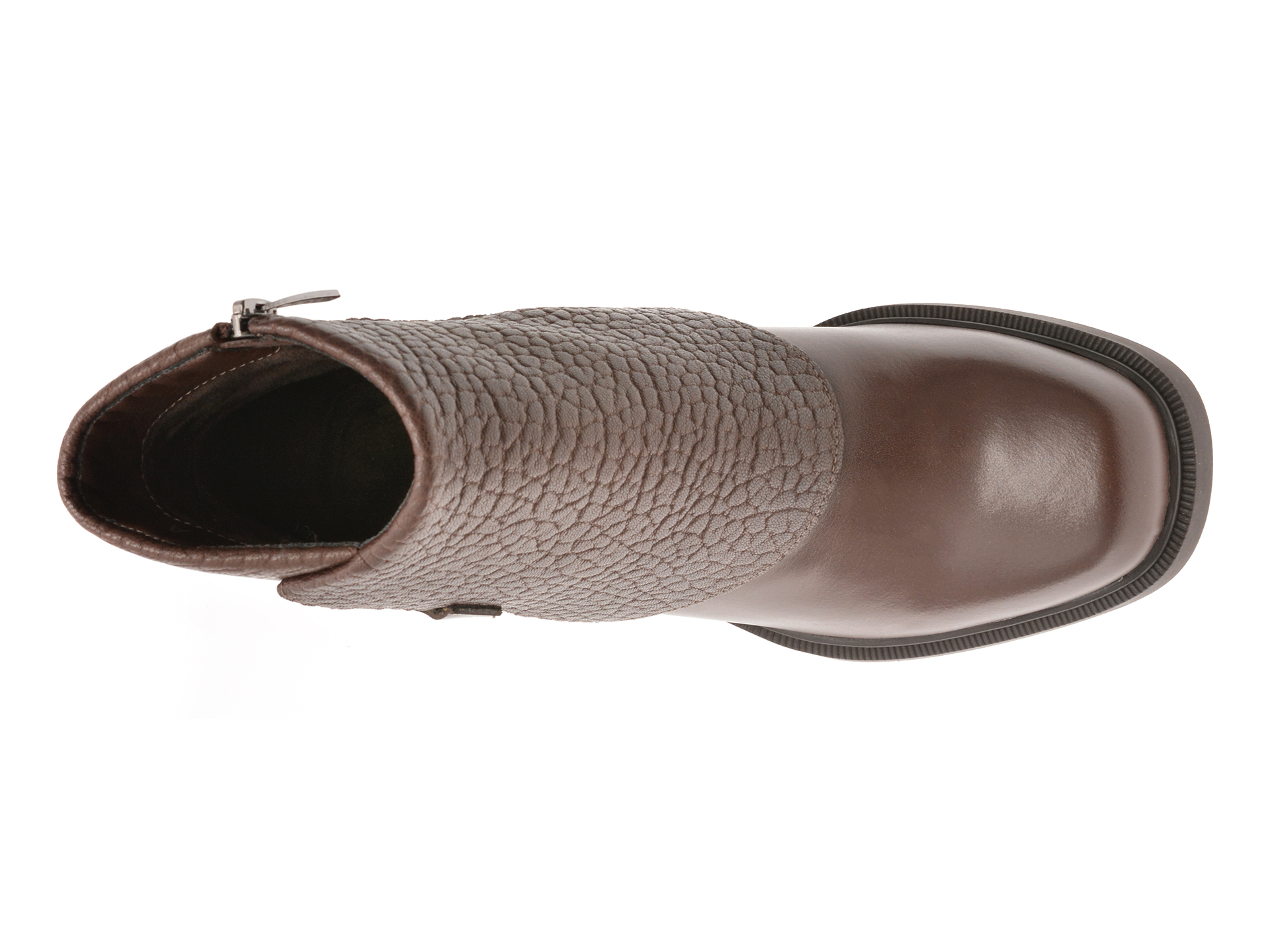 Ghete EPICA maro, 5556, din piele naturala