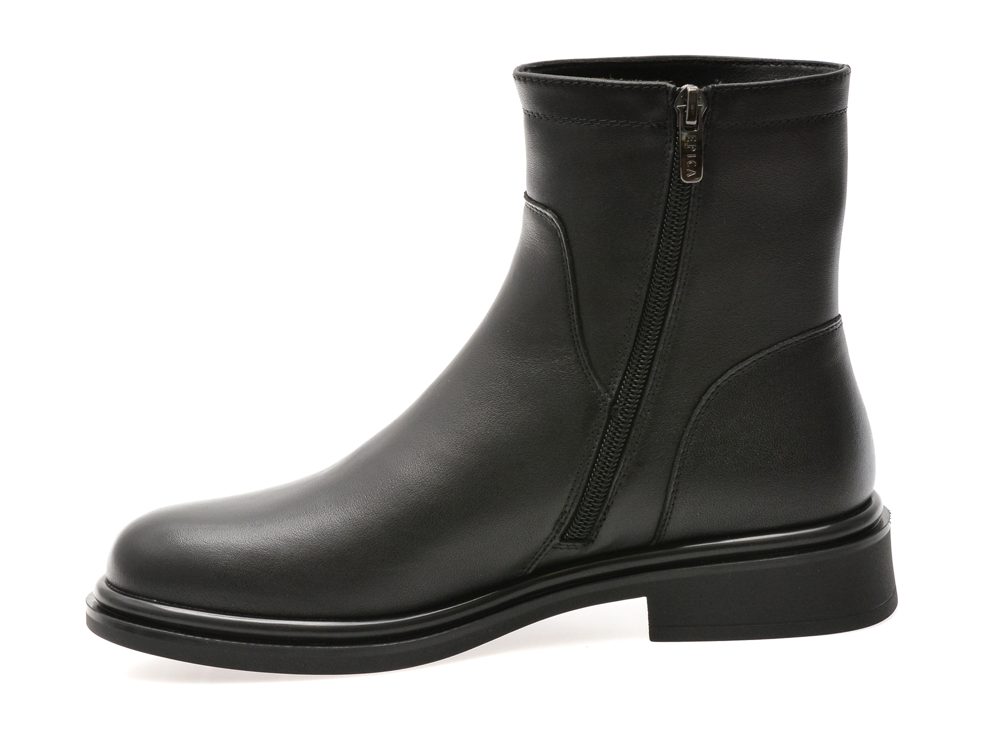 Ghete EPICA negre, DX1286, din piele naturala