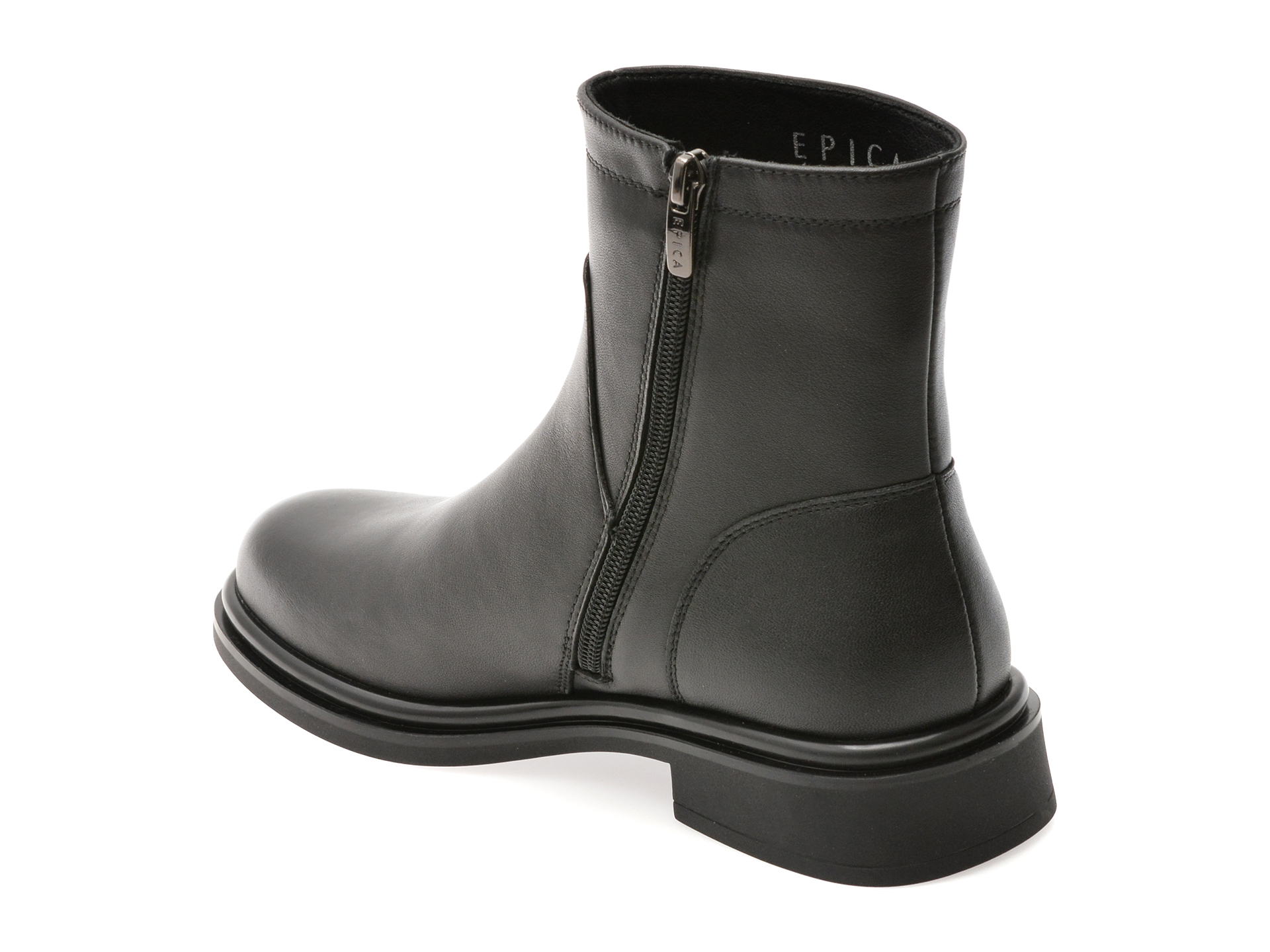 Ghete EPICA negre, DX1286, din piele naturala