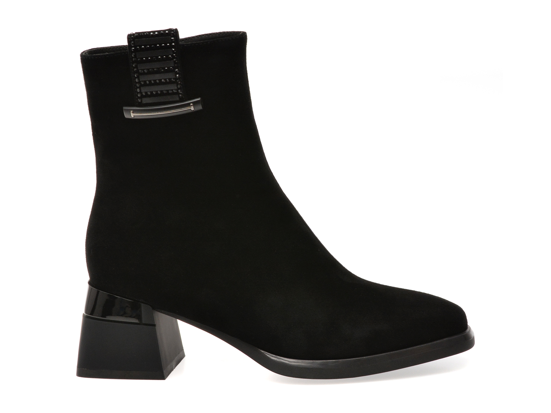 Botine EPICA negre, M10, din piele intoarsa