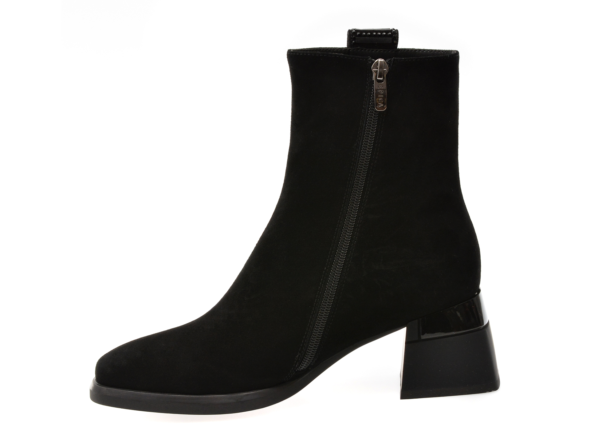 Botine EPICA negre, M10, din piele intoarsa