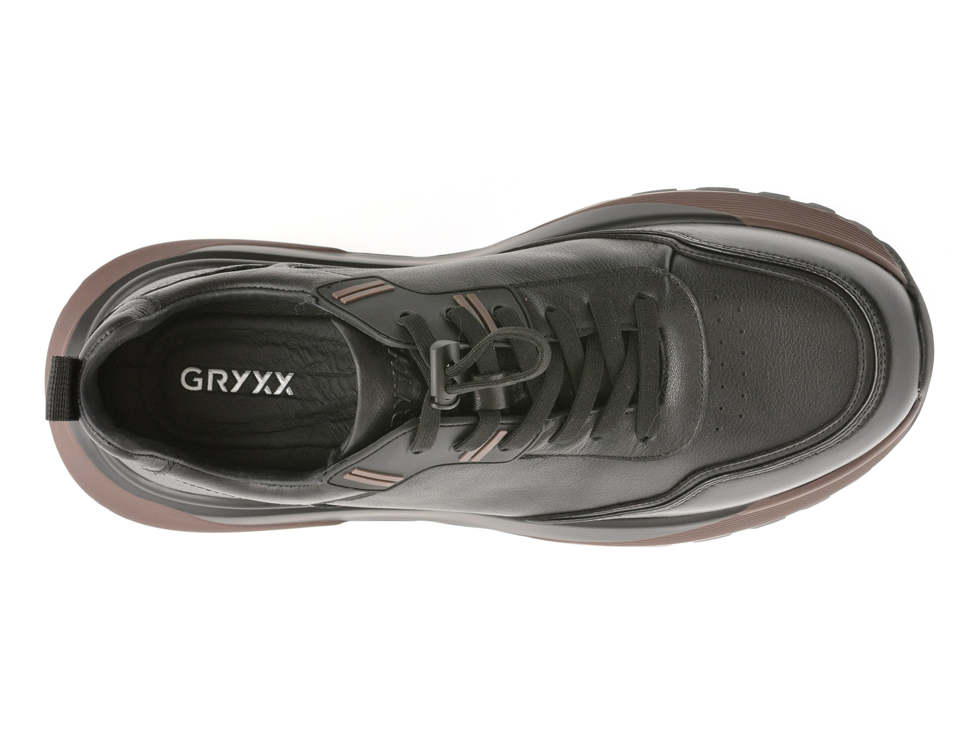 Pantofi sport GRYXX negri, LN42, din piele naturala
