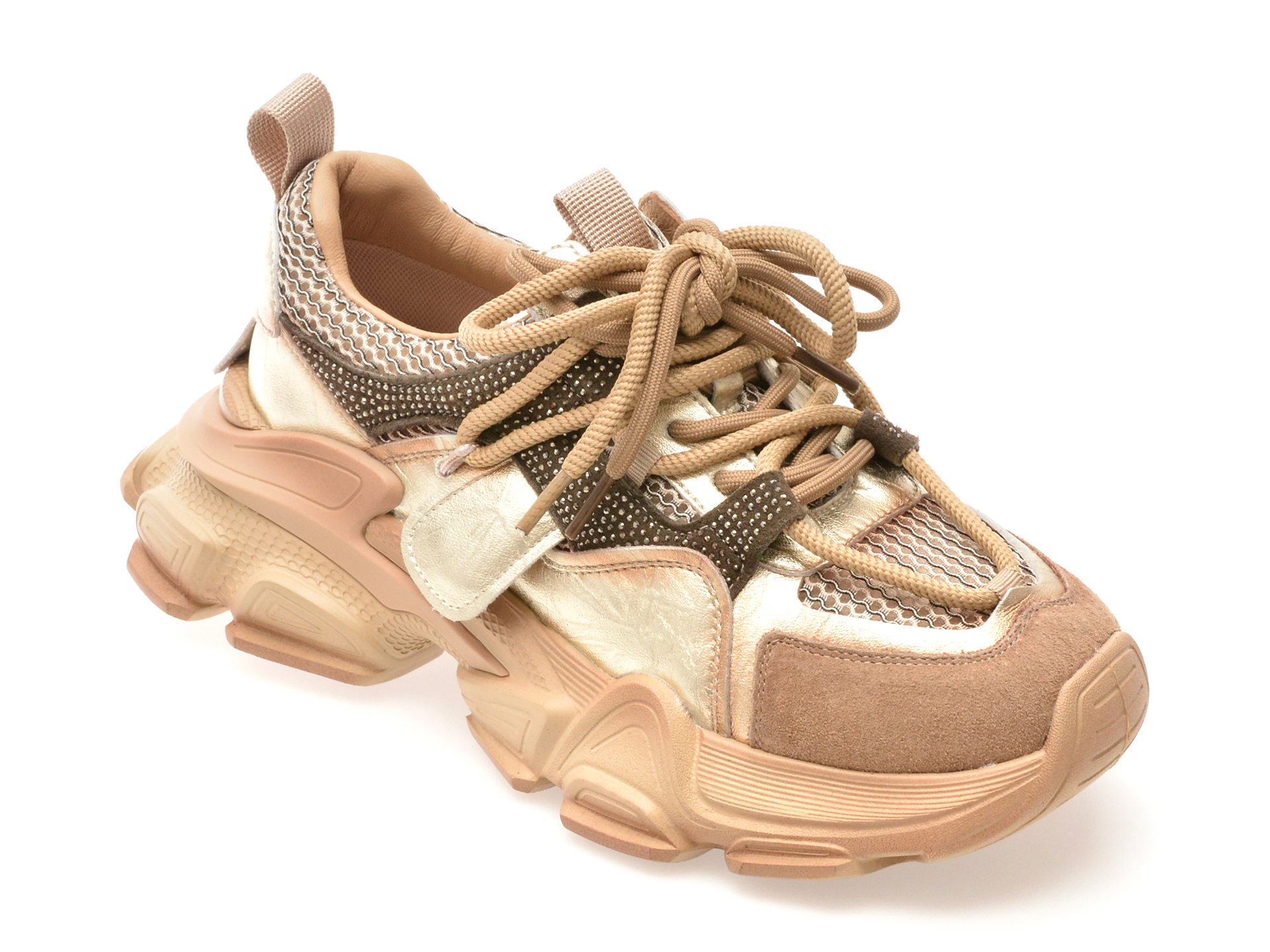 Pantofi sport EPICA maro, 5788, din material textil si piele naturala