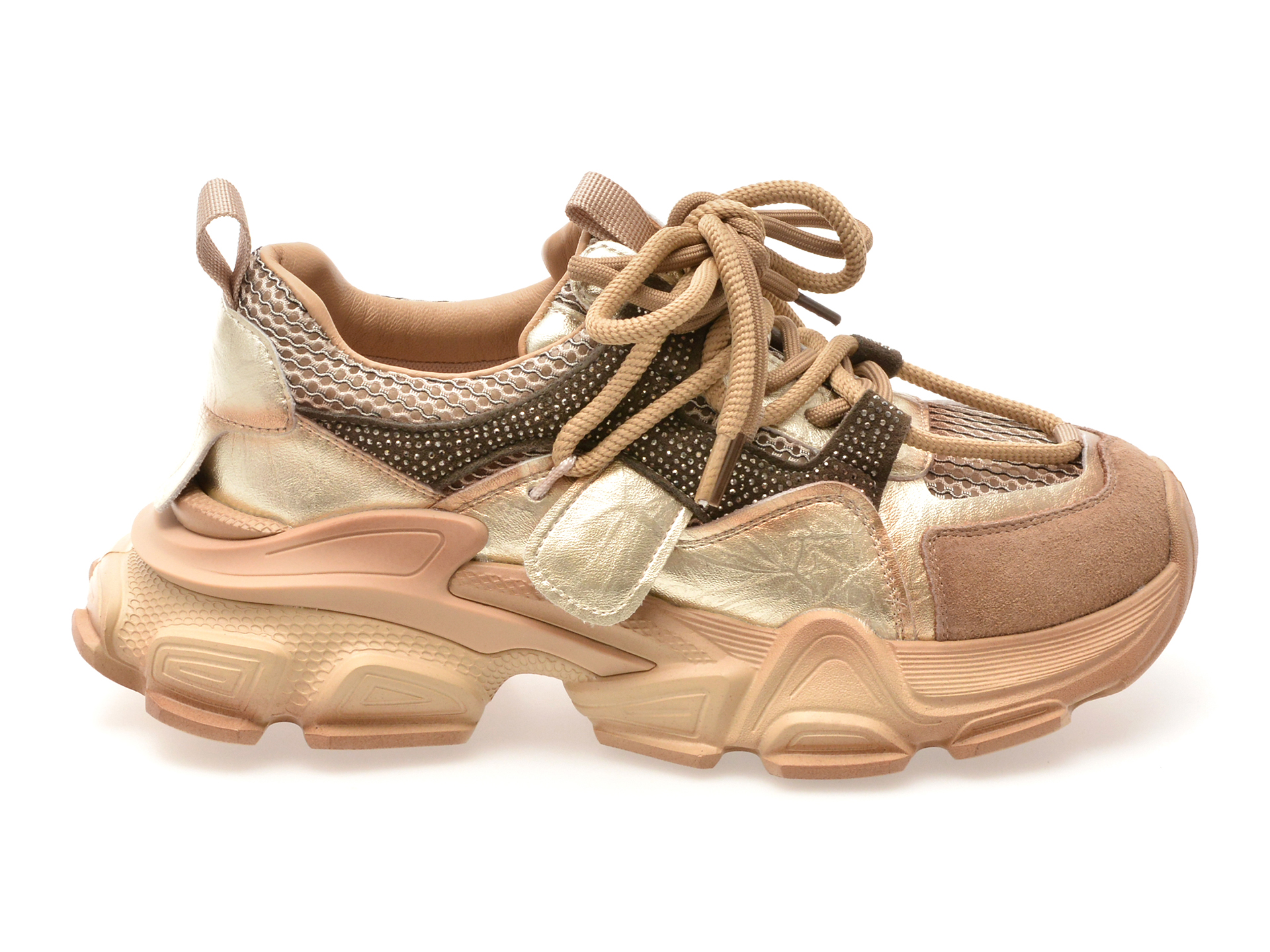 Pantofi sport EPICA maro, 5788, din material textil si piele naturala