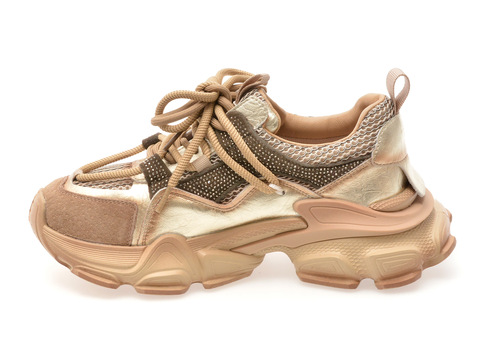 Pantofi sport EPICA maro, 5788, din material textil si piele naturala