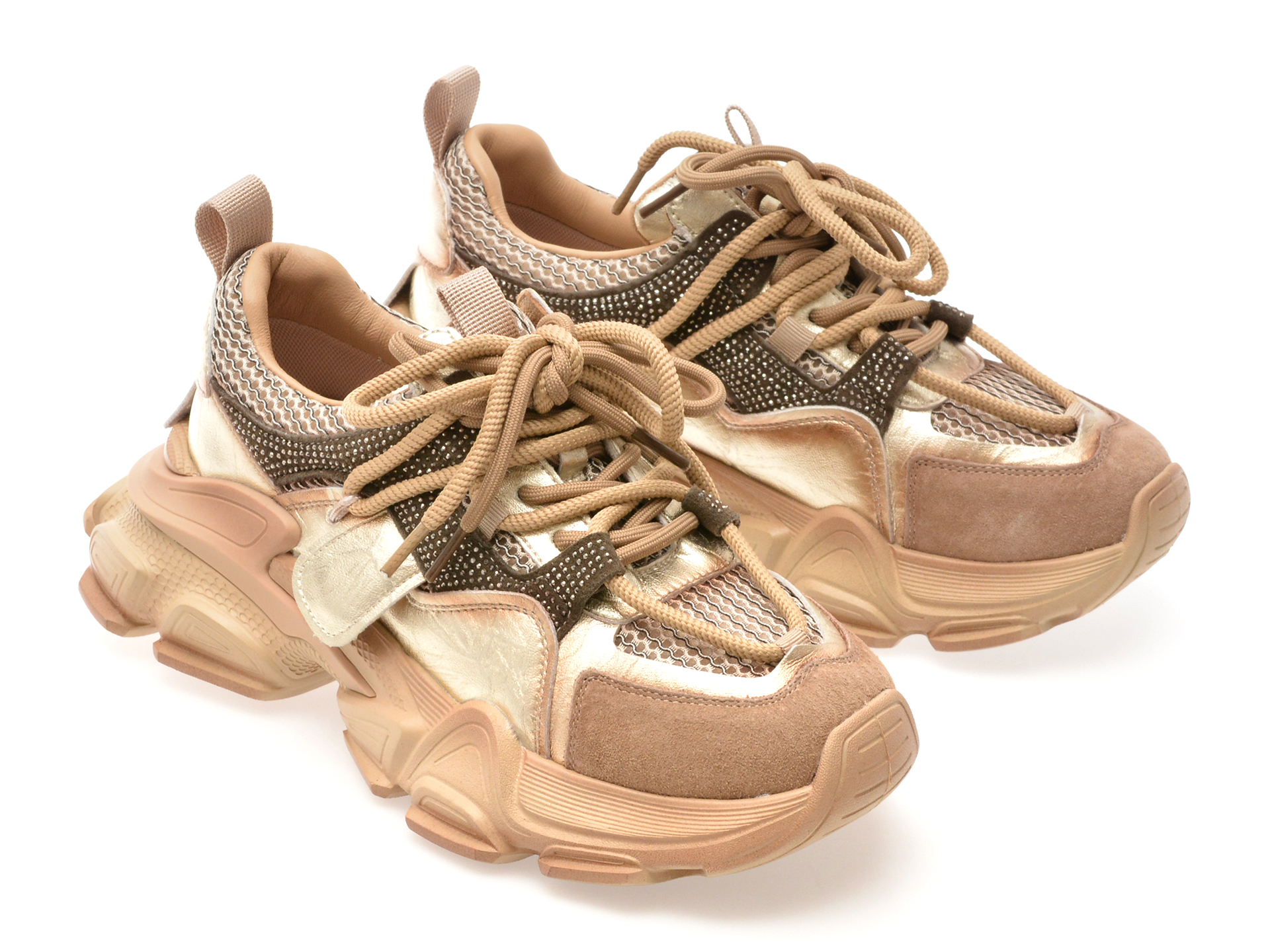 Pantofi sport EPICA maro, 5788, din material textil si piele naturala