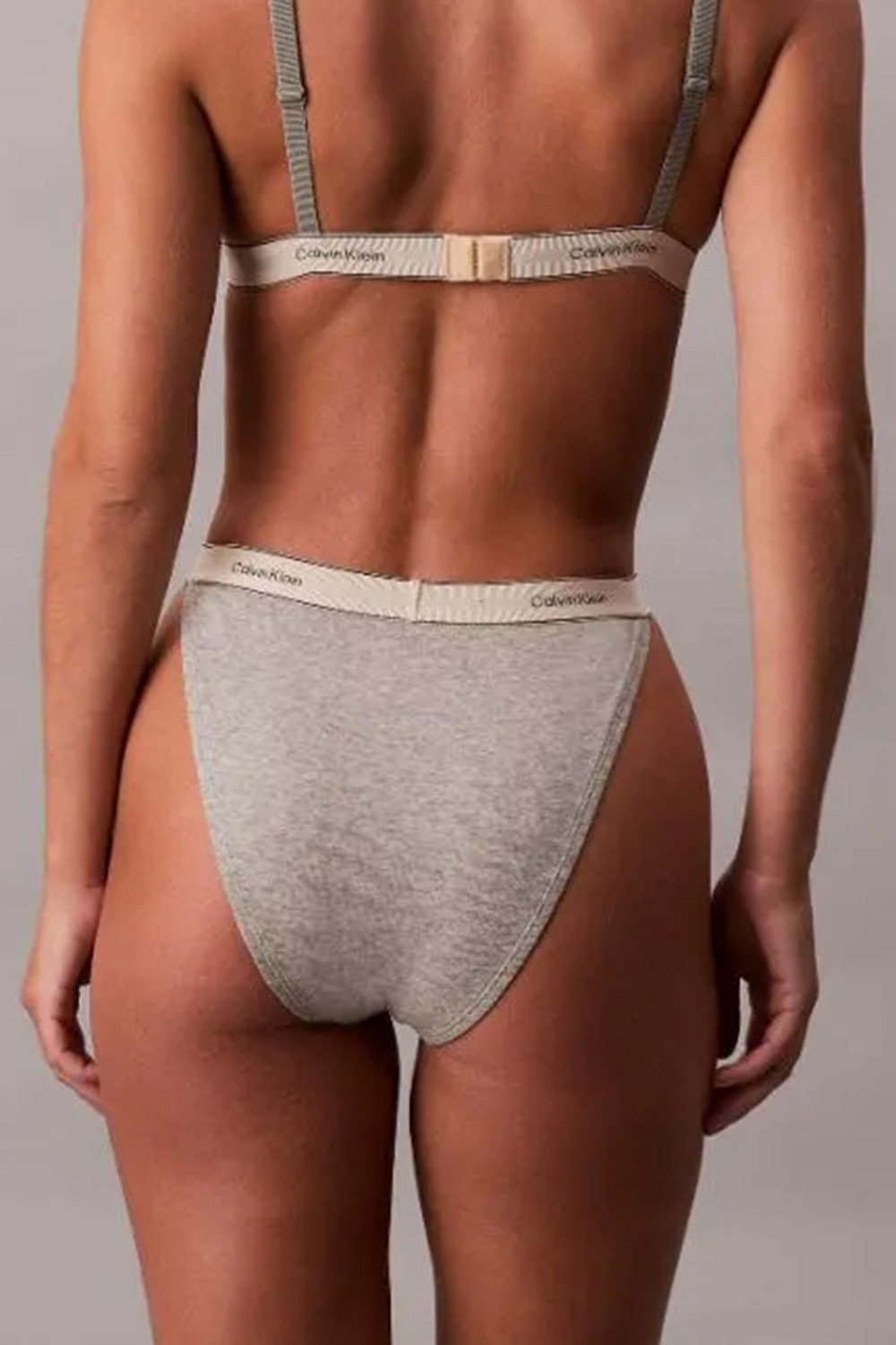 CALVIN KLEIN Lenjerie Tanga LV00QF8370 P7A grey heather