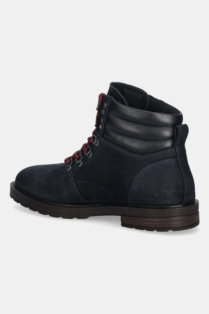 Tommy Hilfiger pantofi din nubuc CLEATED HILFIGER WRM HOOK BOOT