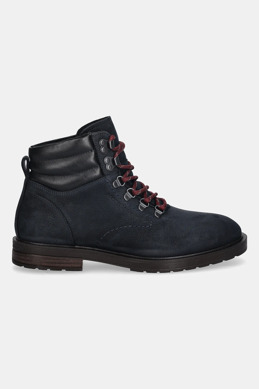 Tommy Hilfiger pantofi din nubuc CLEATED HILFIGER WRM HOOK BOOT
