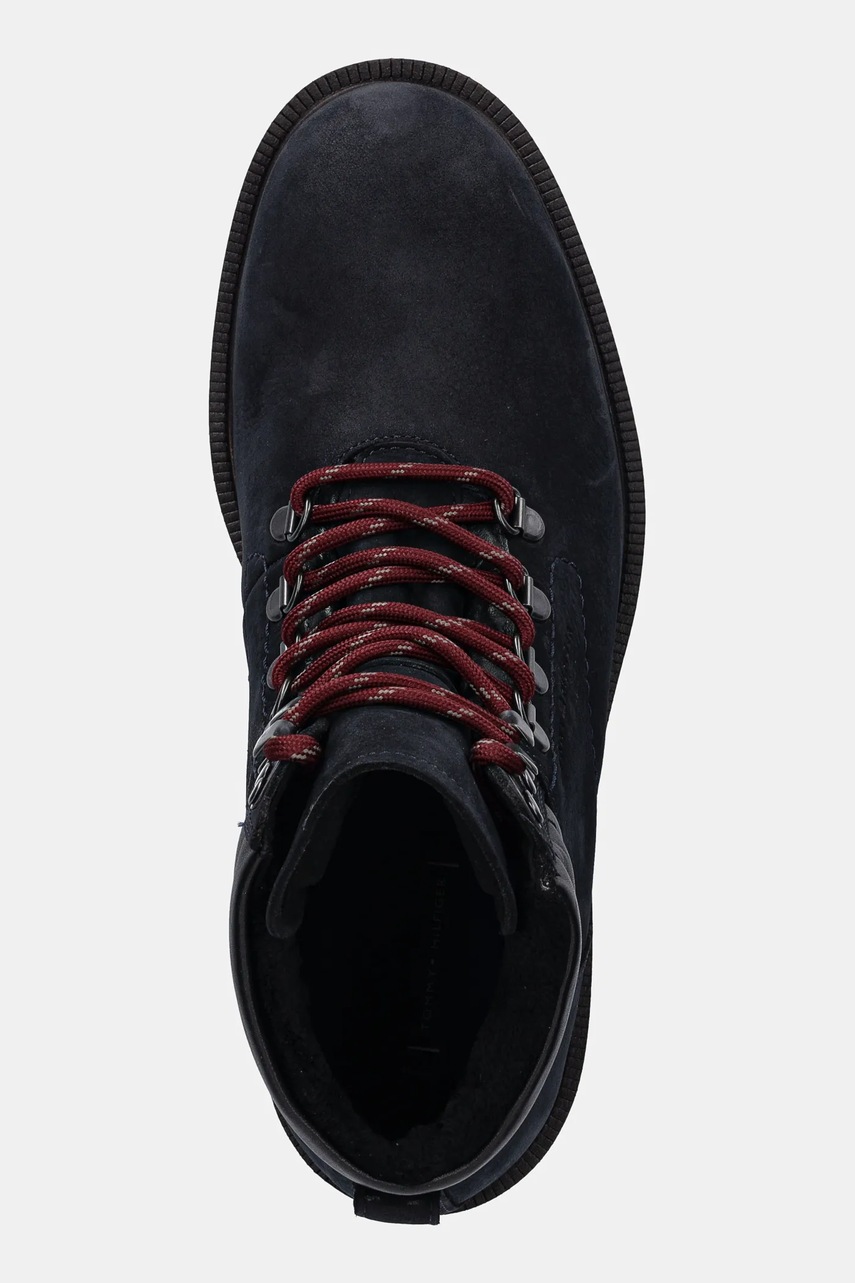 Tommy Hilfiger pantofi din nubuc CLEATED HILFIGER WRM HOOK BOOT