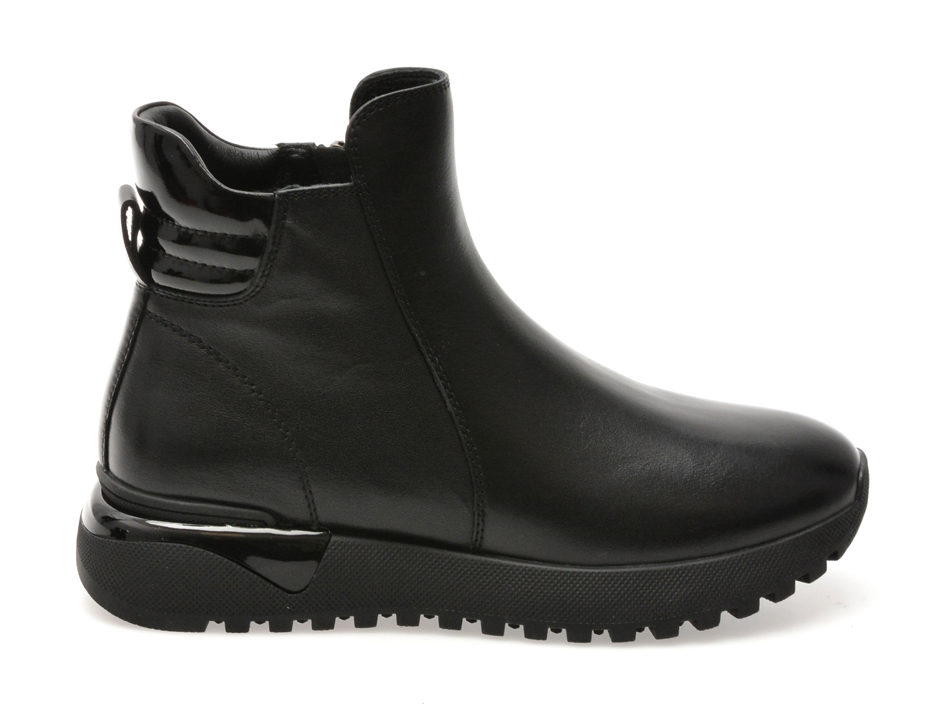 Ghete EPICA negre, 31350, din piele naturala