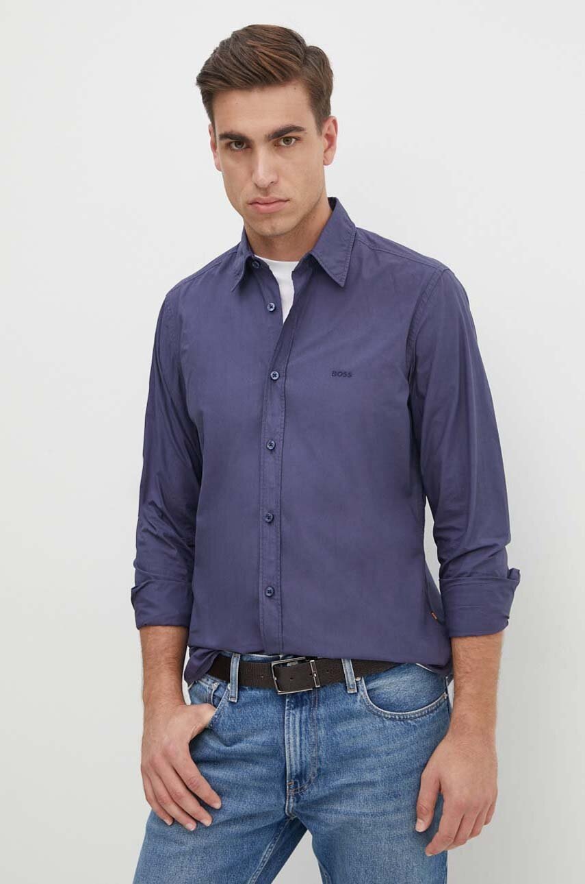 BOSS Orange cămașă din bumbac
