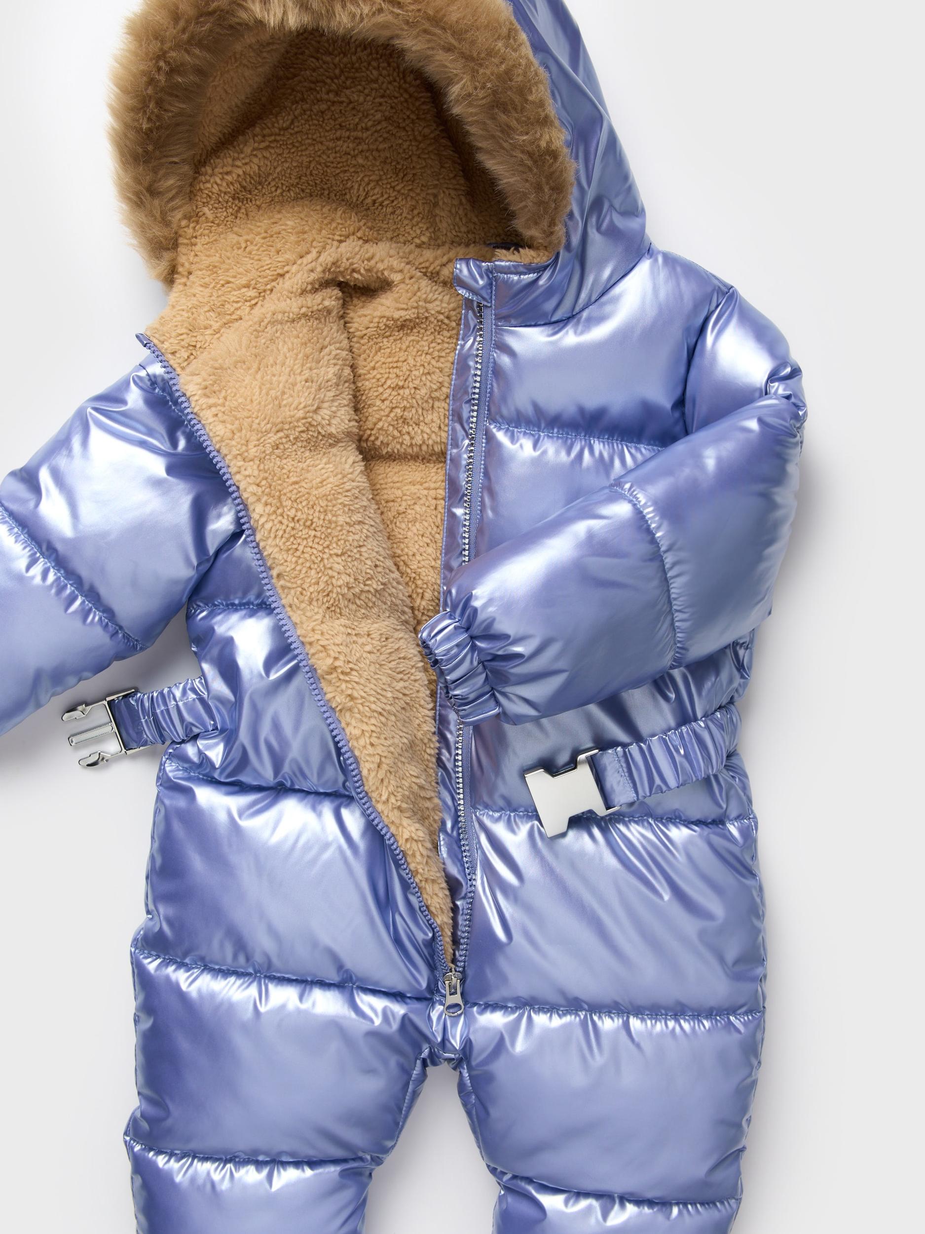 Sinsay - Salopetă cu glugă - albastru-violet