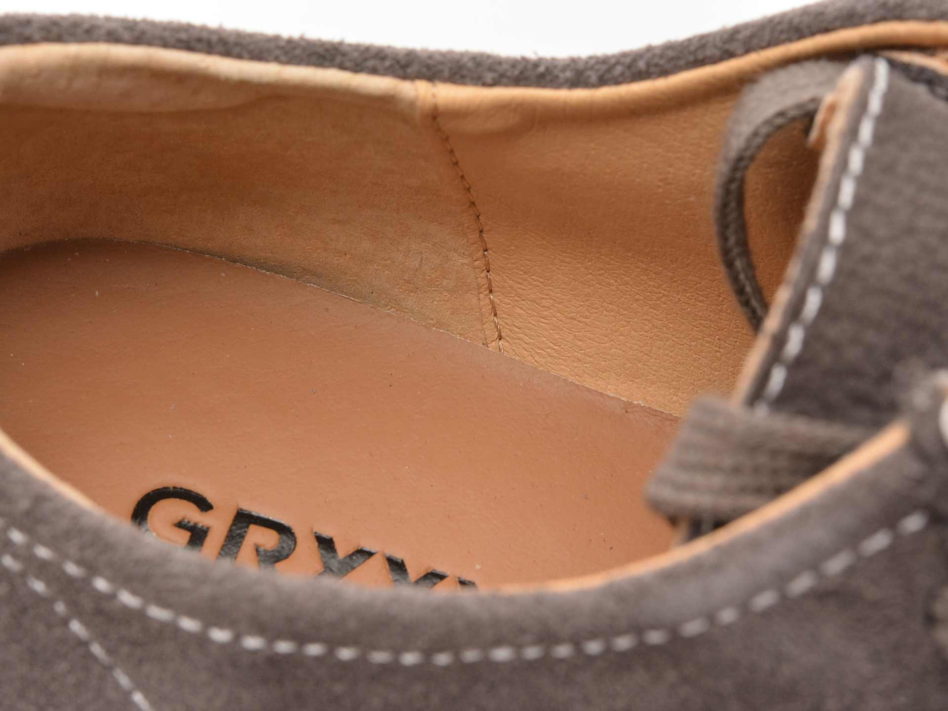 Pantofi GRYXX gri, 9320, din piele intoarsa