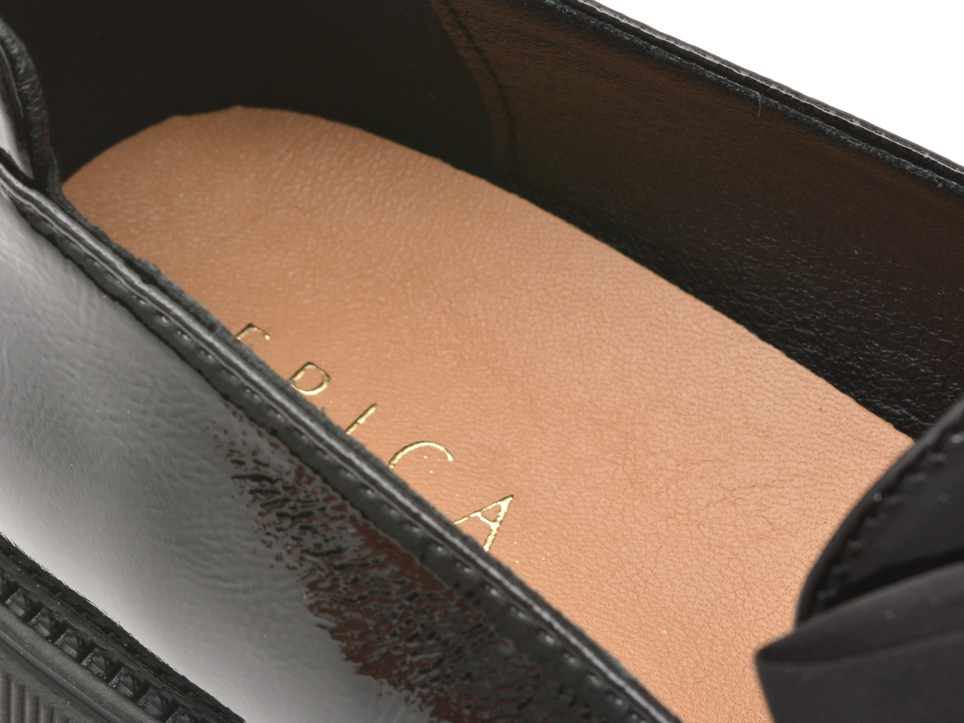 Mocasini EPICA negri, G26, din piele naturala lacuita