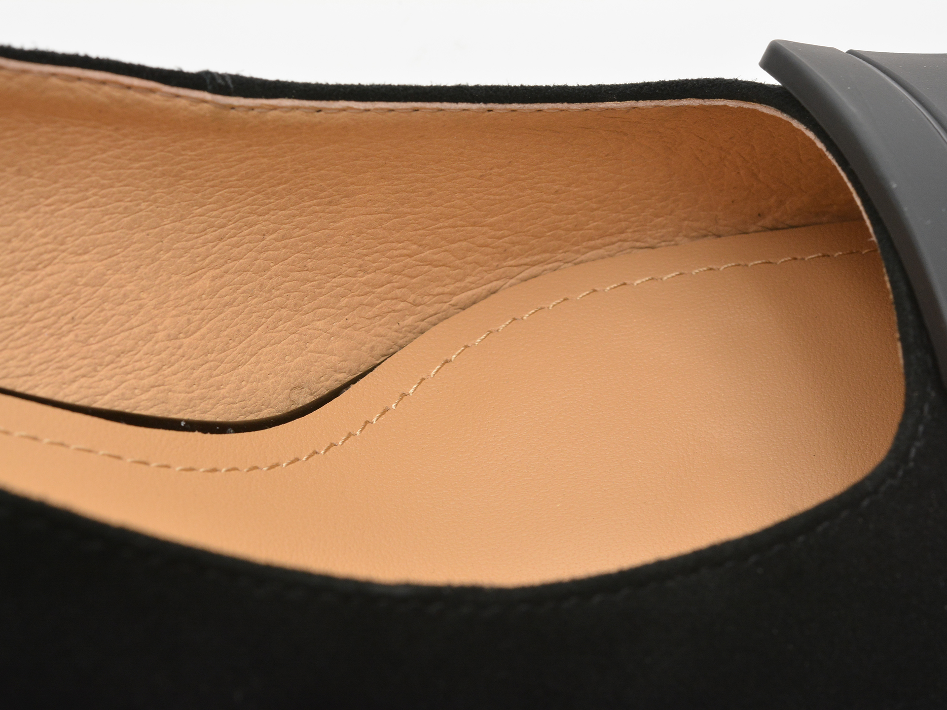 Pantofi eleganti EPICA negri, 4L109, din piele intoarsa