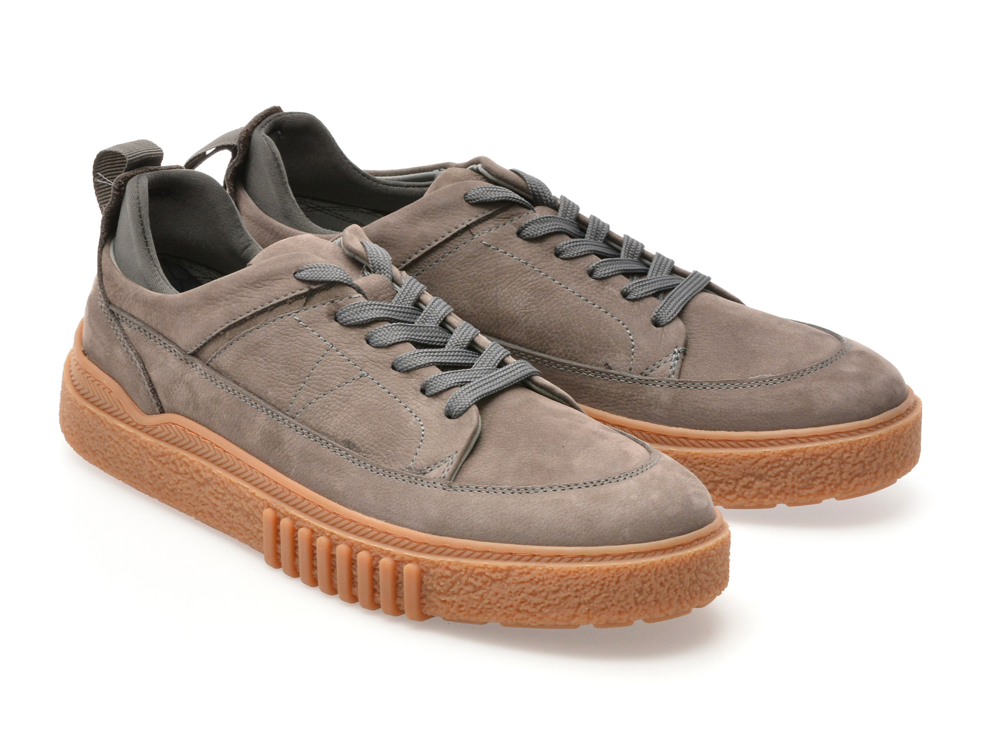 Pantofi sport GRYXX gri, M7609, din nabuc