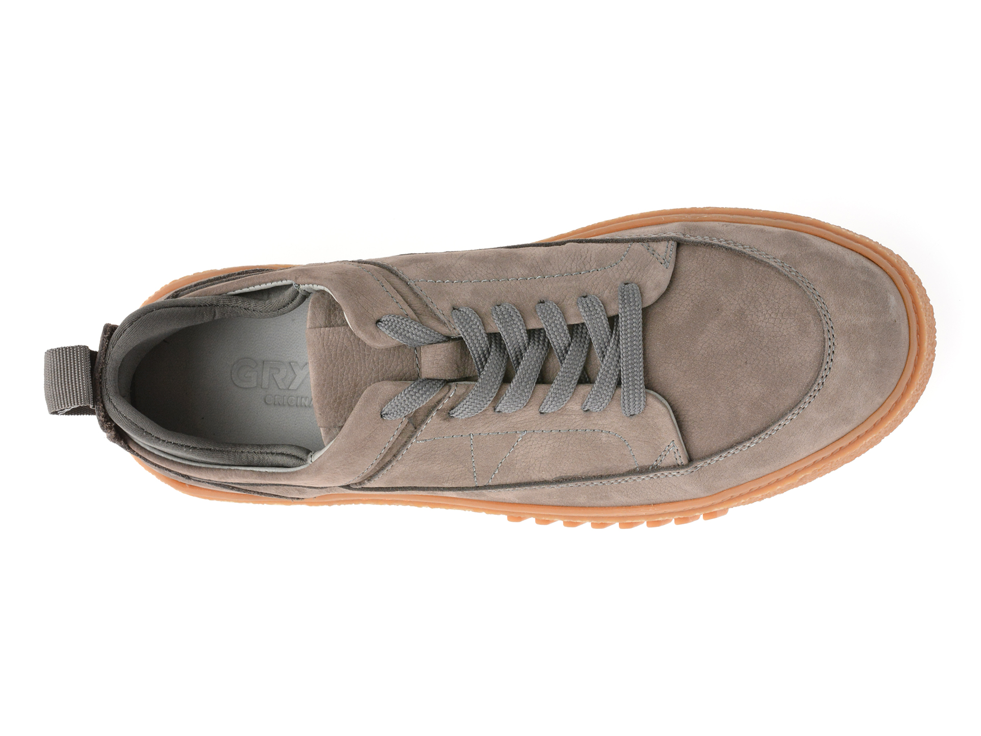 Pantofi sport GRYXX gri, M7609, din nabuc