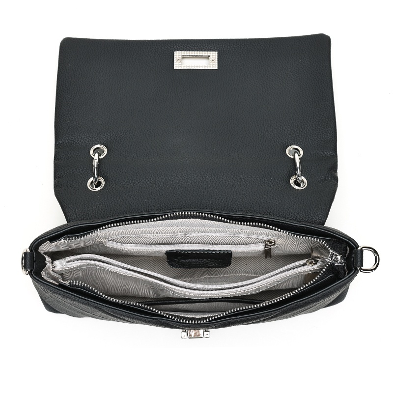 Geanta dama, piele naturala, JERMYN'S Almeira, neagra