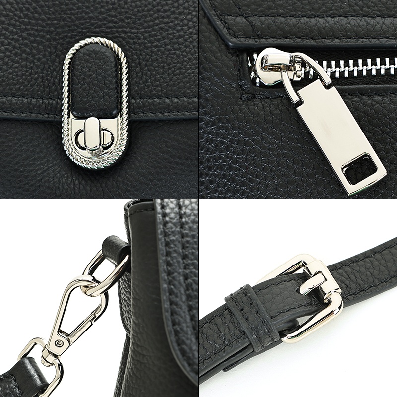 Geanta dama, piele naturala, JERMYN'S Fatima, neagra