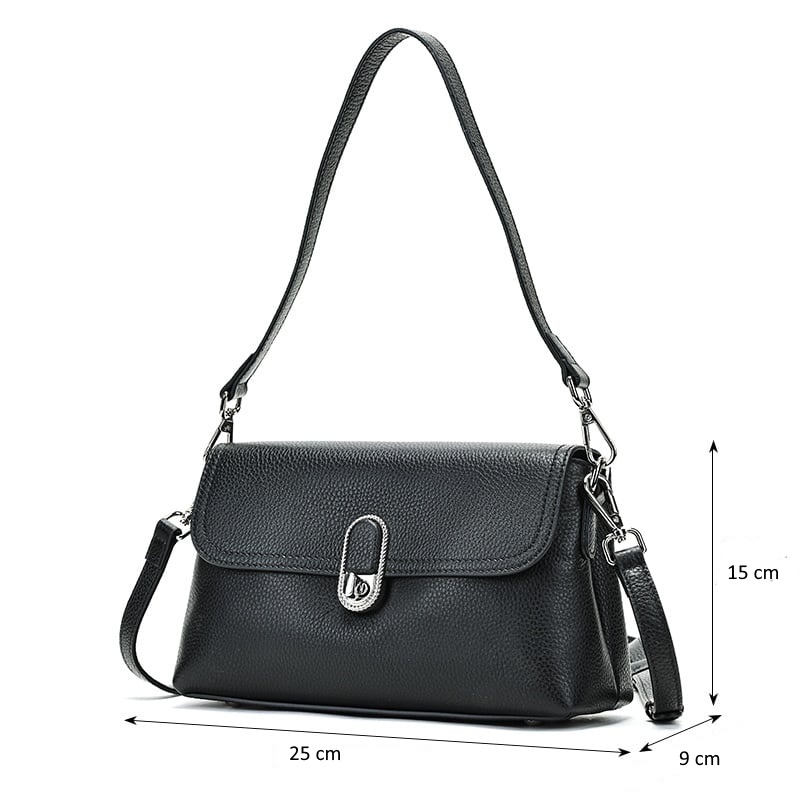 Geanta dama, piele naturala, JERMYN'S Fatima, neagra