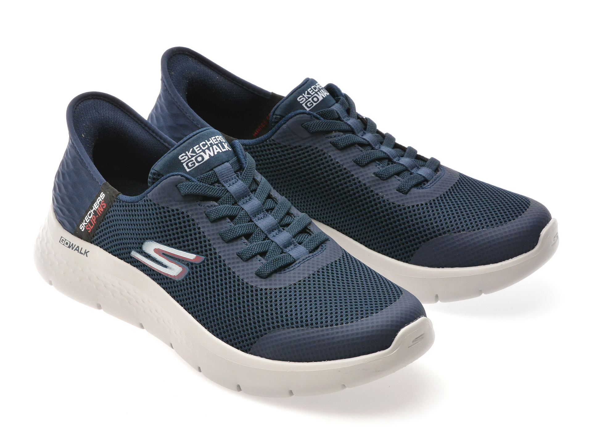 Pantofi sport SKECHERS bleumarin, GO WALK FLEX, din material textil