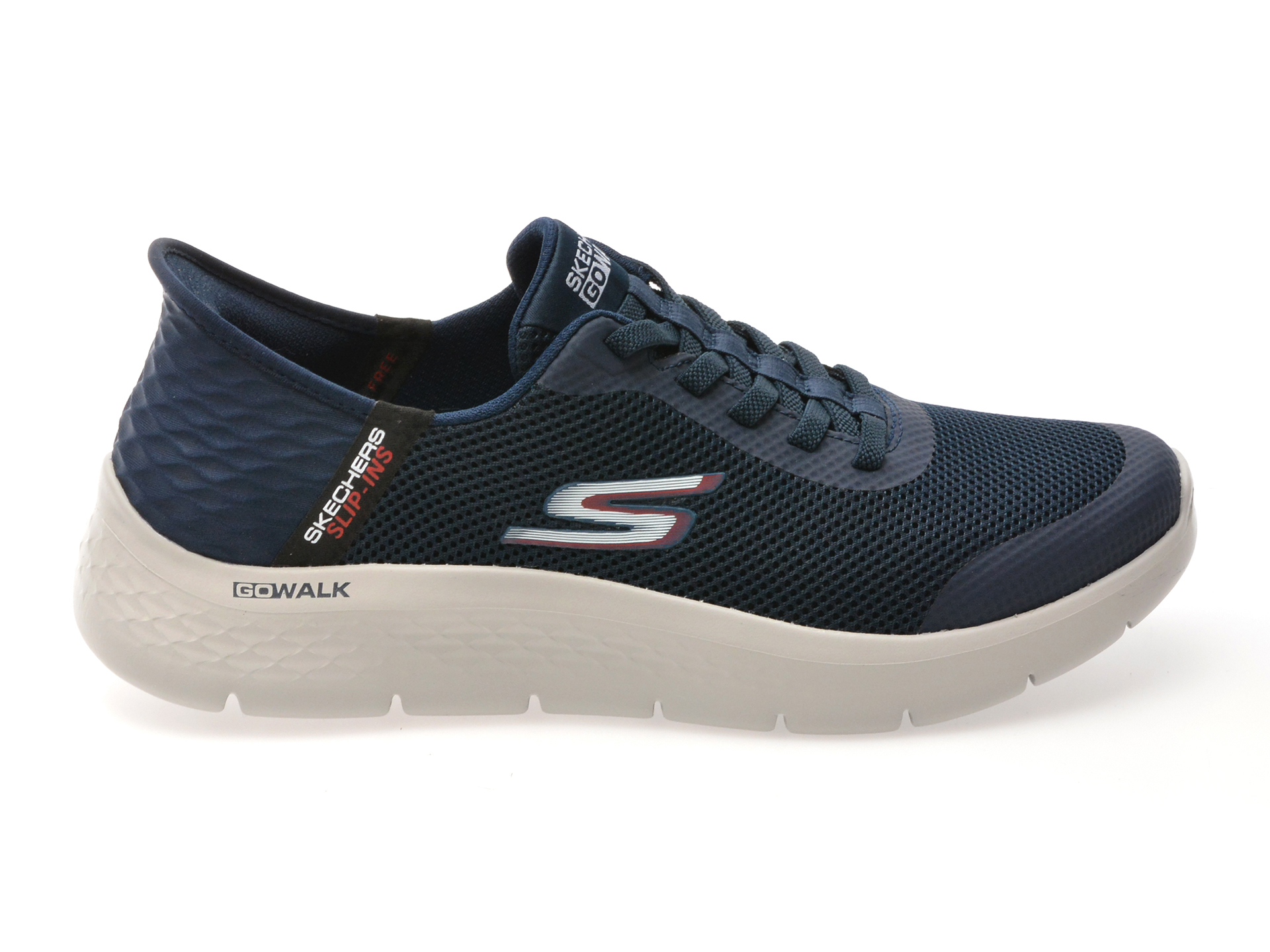 Pantofi sport SKECHERS bleumarin, GO WALK FLEX, din material textil
