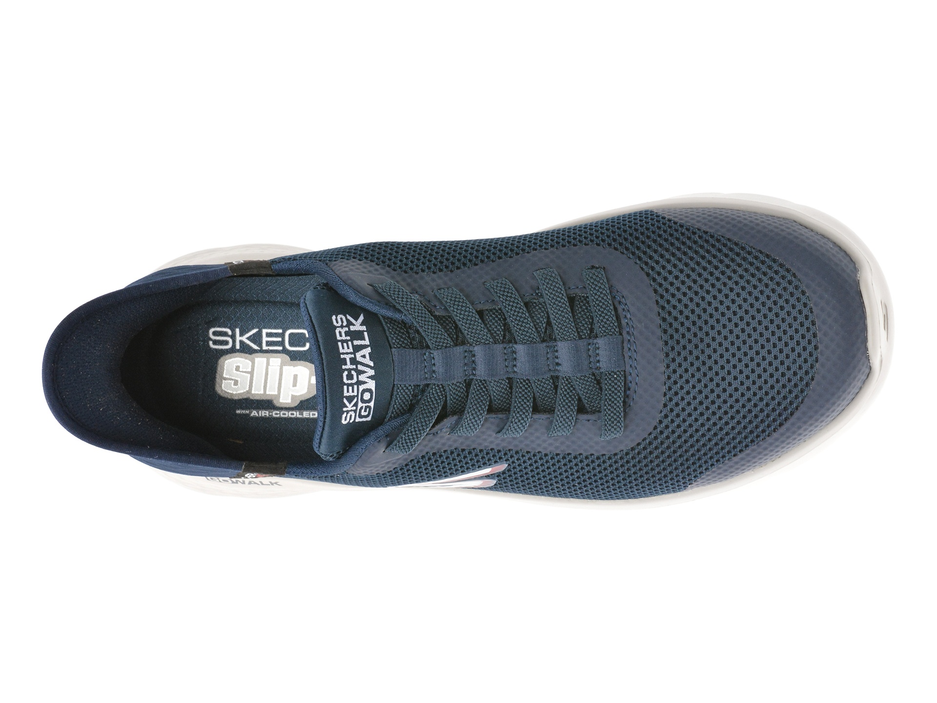 Pantofi sport SKECHERS bleumarin, GO WALK FLEX, din material textil
