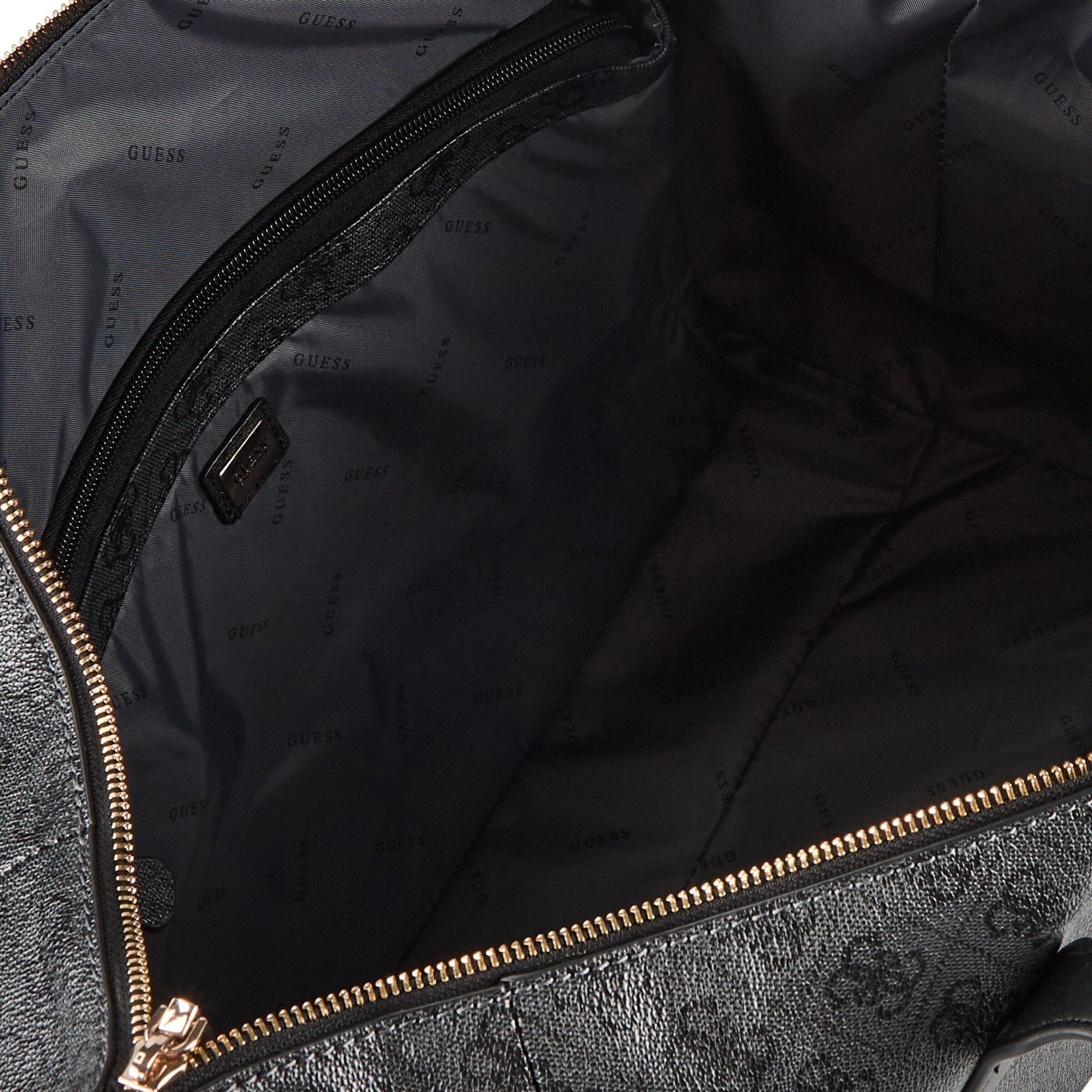 GUESS Plase de cumpărături 'Latona' gri închis / negru