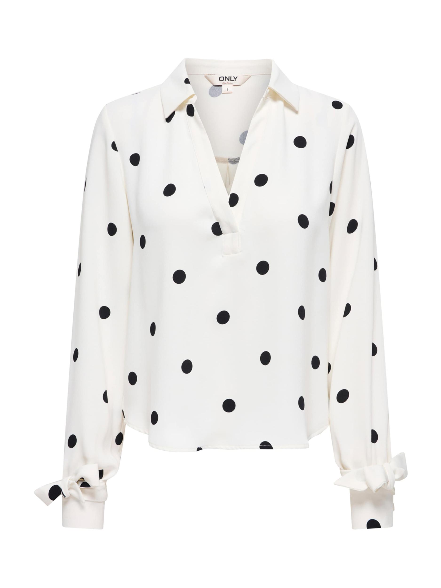 ONLY Bluză 'ONLBelem' negru / alb