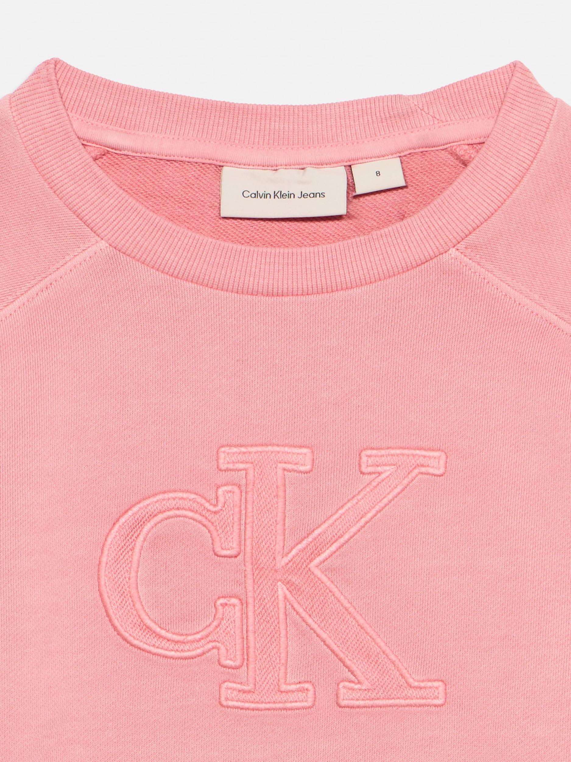 Calvin Klein Jeans Bluză de molton roz pitaya