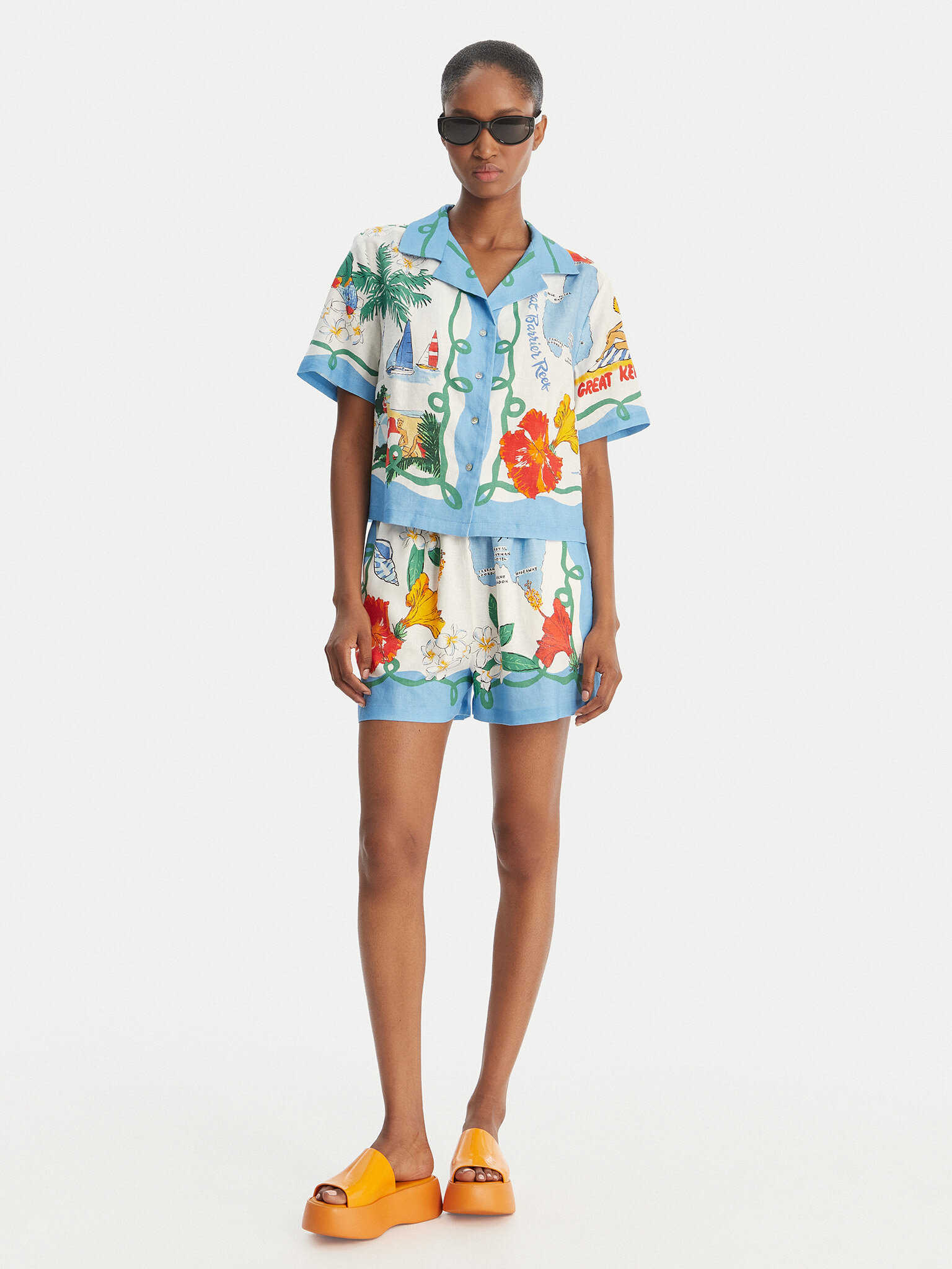 Pantalon scurți din material Seafolly