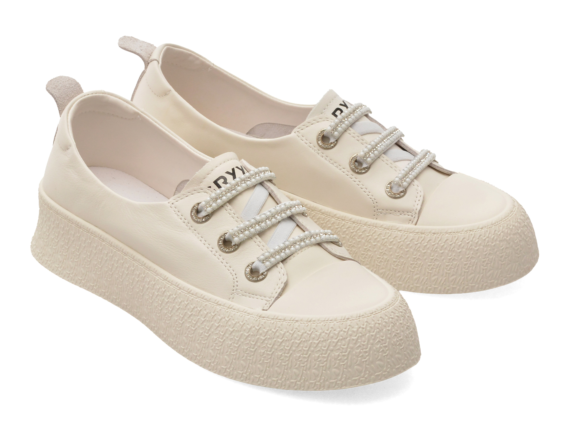 Pantofi sport GRYXX albi, 24992, din piele naturala