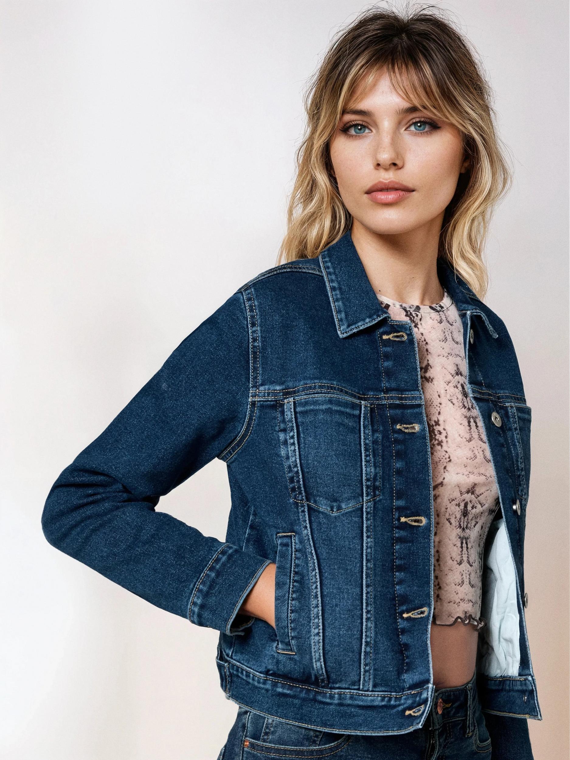 Sinsay - Geacă din denim - bleumarin