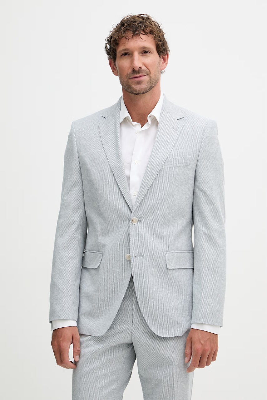 BOSS costum casual pentru bărbați, cu amestec de in Jeckson