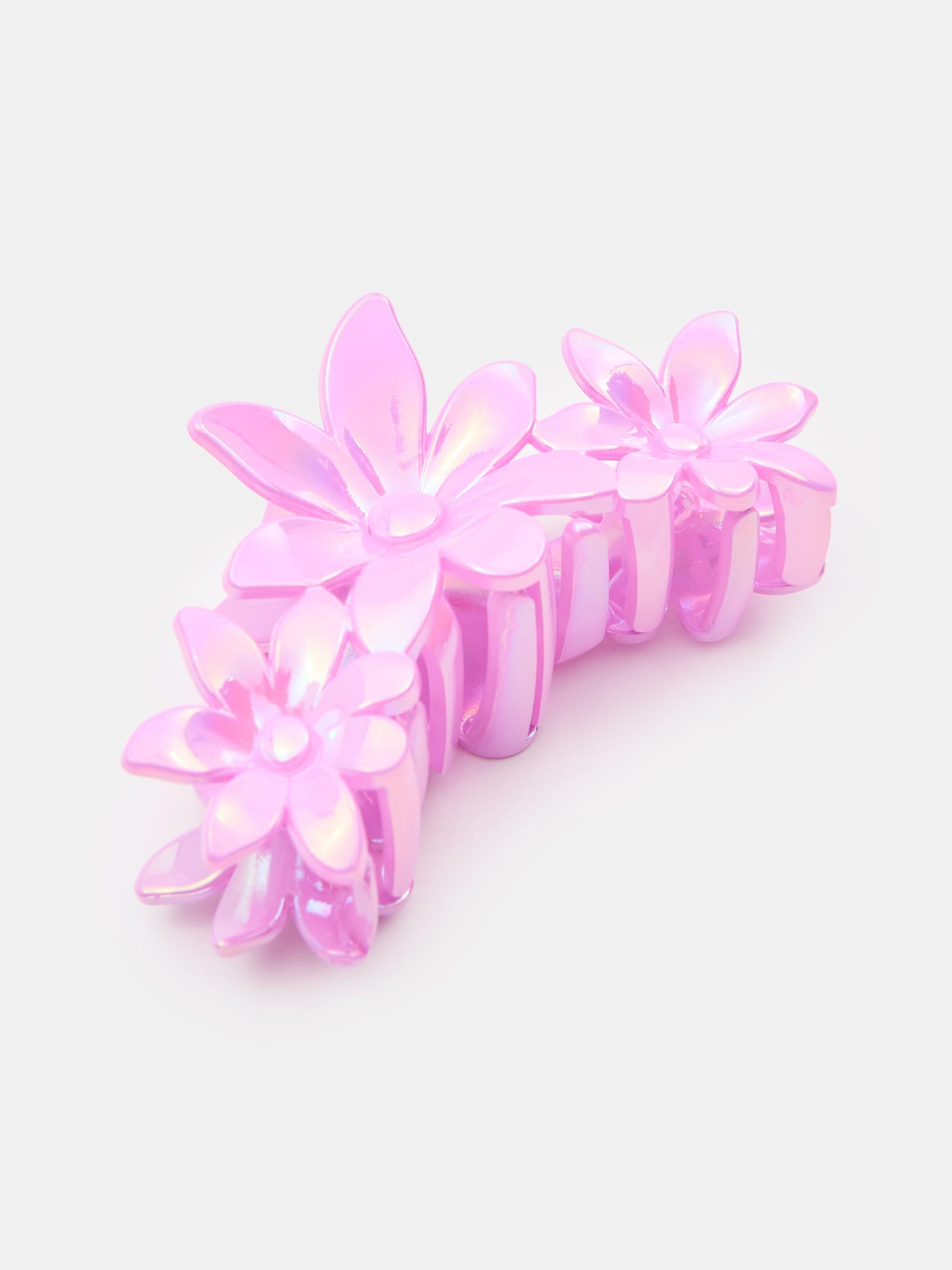 Sinsay - Agrafă de păr cu motiv floral - roz