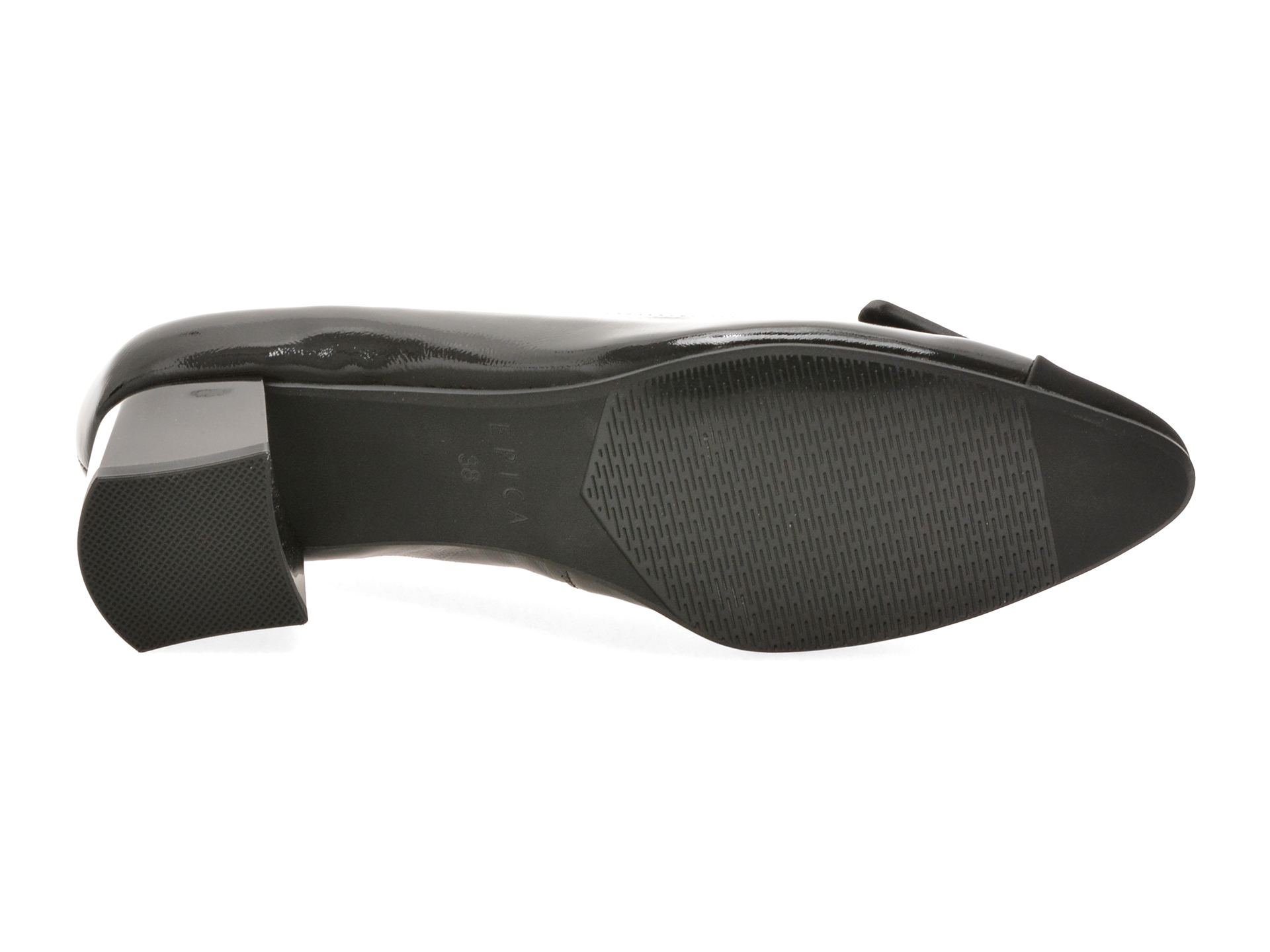Pantofi EPICA negri, 4F5678, din piele naturala lacuita